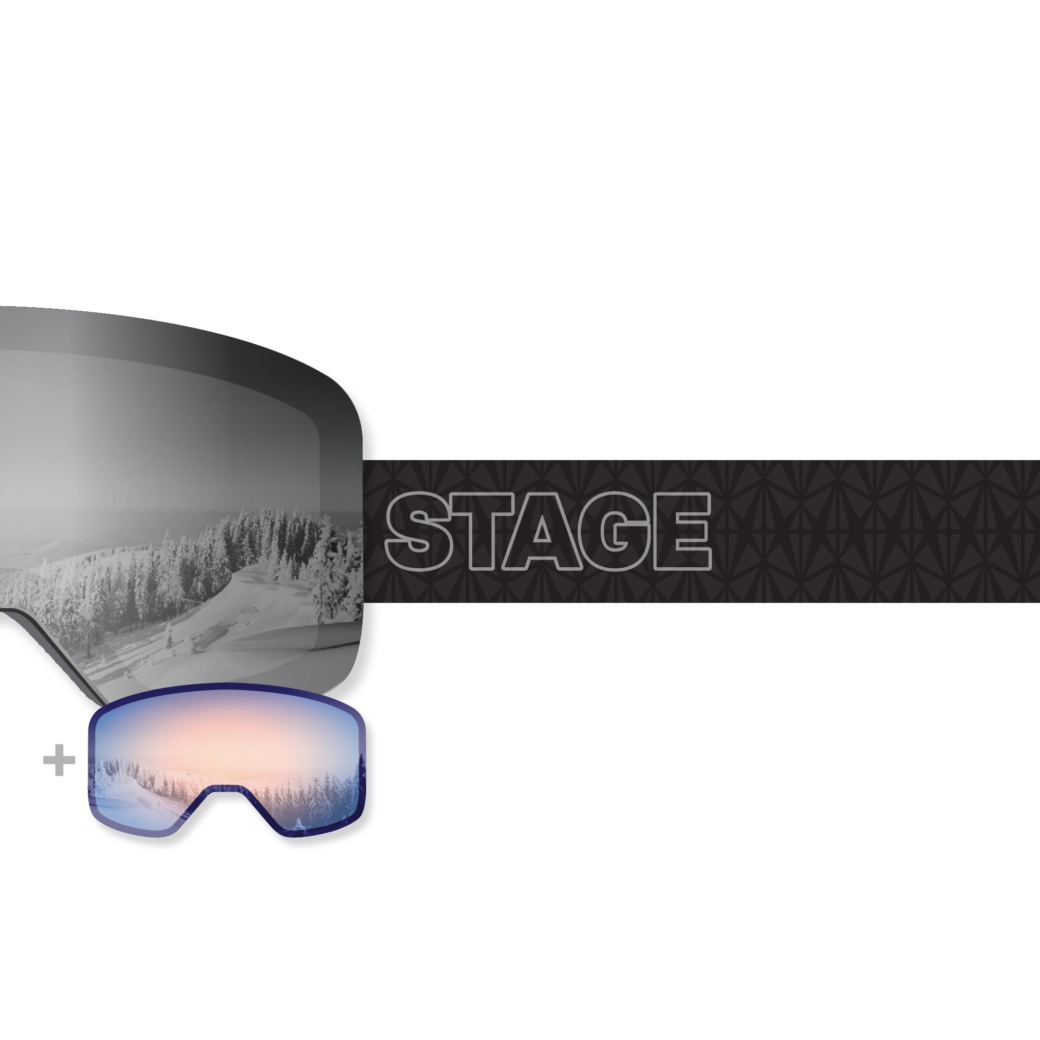 STAGE Propnetic - Magnetic Ski Goggle + Bonus Lens