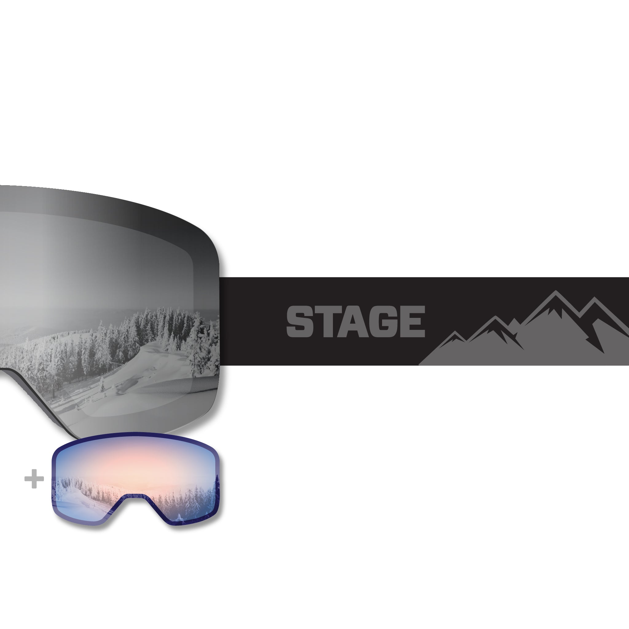 STAGE Propnetic - Magnetic Ski Goggle + Bonus Lens