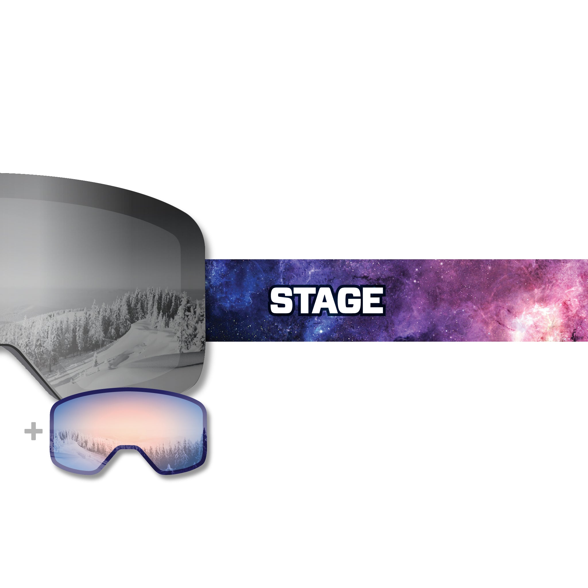 STAGE Propnetic - Magnetic Ski Goggle + Bonus Lens