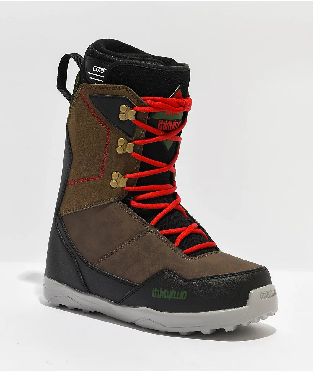 red thirtytwo snowboard boots Lashed DB Zeb Black/Red level control with the ThirtyTwo Mens ZB The New, Improved ThirtyTwo Jones