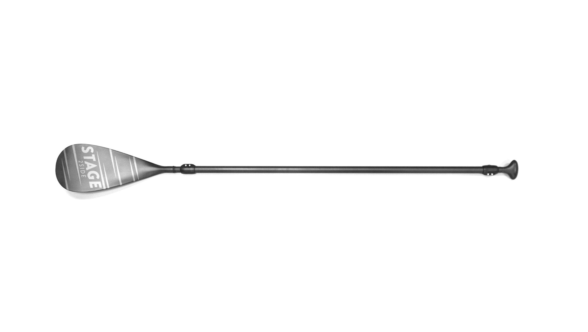 100% Carbon Fiber Composite Shaft reduces weight and adds stiffness 100% Carbon Fiber Blades. Double Paddle Adjusts between 112" to 156" to fit paddlers 5'2 to 6'3 Double Paddle Weighs 2 lbs., 6 oz. Singe Paddle Adjusts from 75 inches to over 90 inches in length! Single Paddle Weighs 1 lb., 11,5 oz.