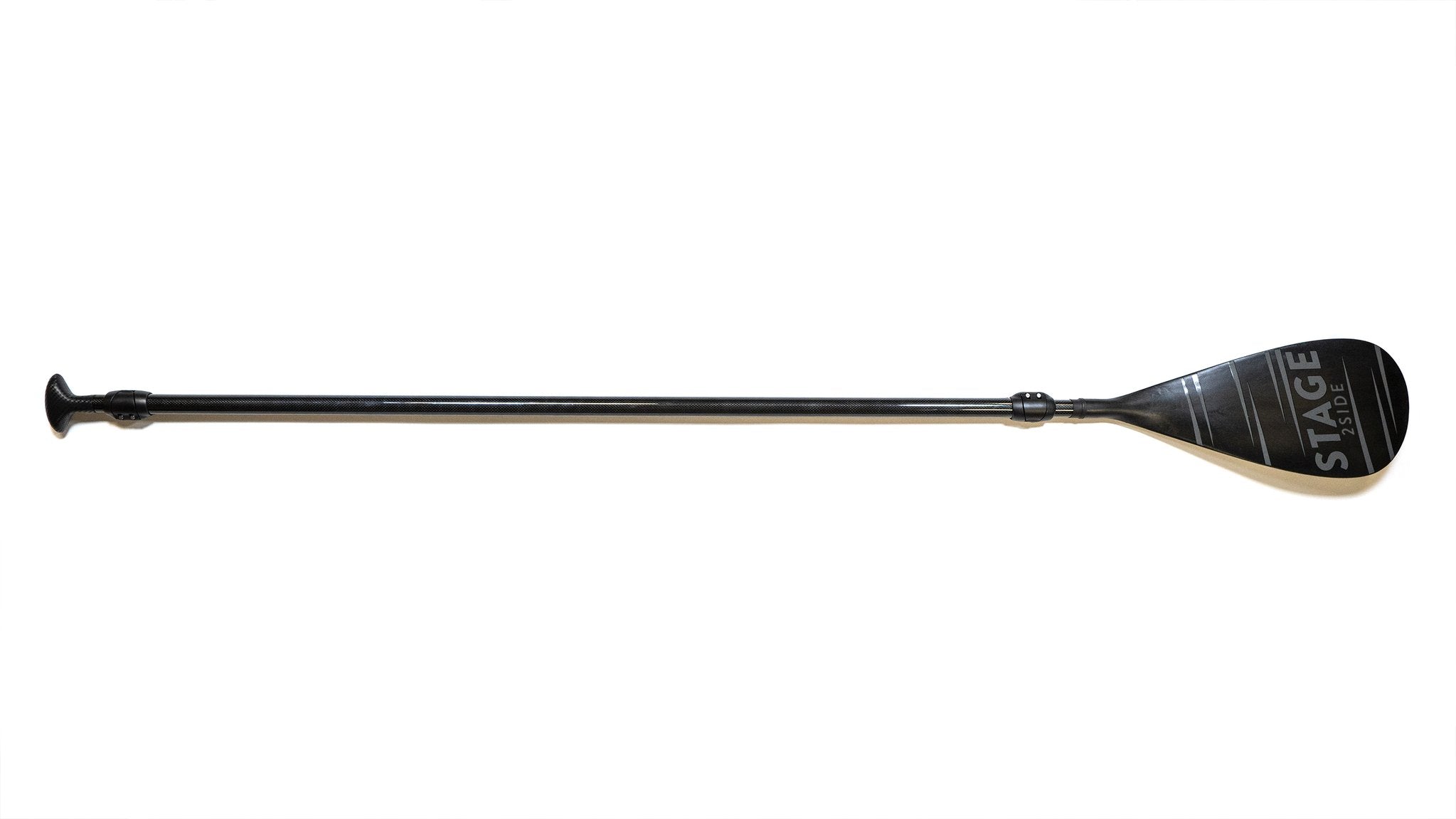 60% Carbon Fiber Composite Shaft reduces weight and adds stiffness Durable PP+Fiber Blades (a blend of polypropylene and fiberglass) Double Paddle Adjusts between 112" to 156" to fit paddlers 5'2 to 6'3 Double Paddle Weighs 3 lbs., 3 oz. Singe Paddle Adjusts from 75 inches to over 90 inches in length! Single Paddle Weighs 2 lbs, 2 oz.