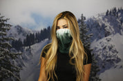 100% polyester microfiber. 100% seamless. One size fits most. Protection against the sun.  Protection against the wind. Quick drying.  Weighs 1.1 ounce. Machine washable.