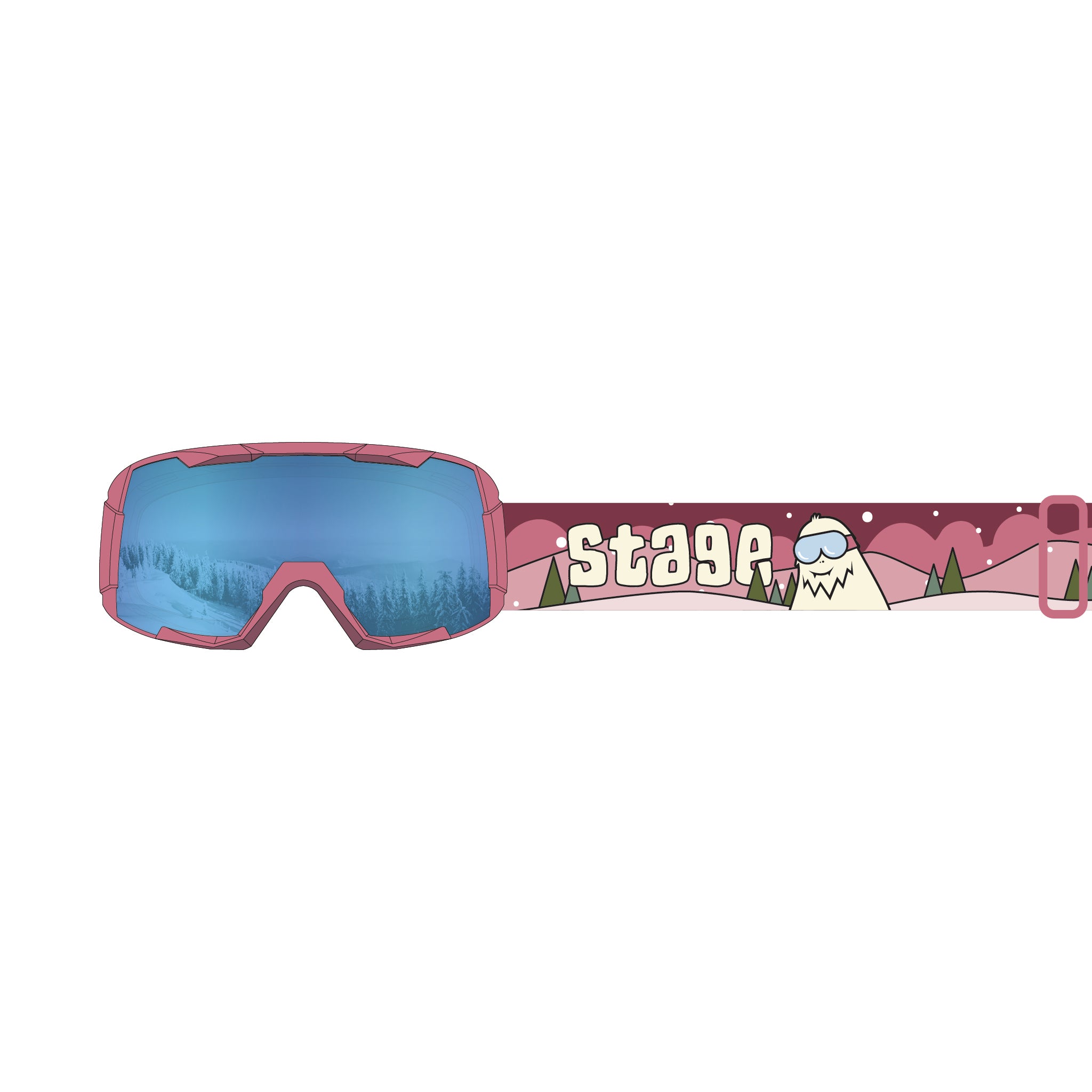 STAGE Punk Jr. Ski Goggle - Youth Ski & Snowboard Goggle (Ages 5-10)