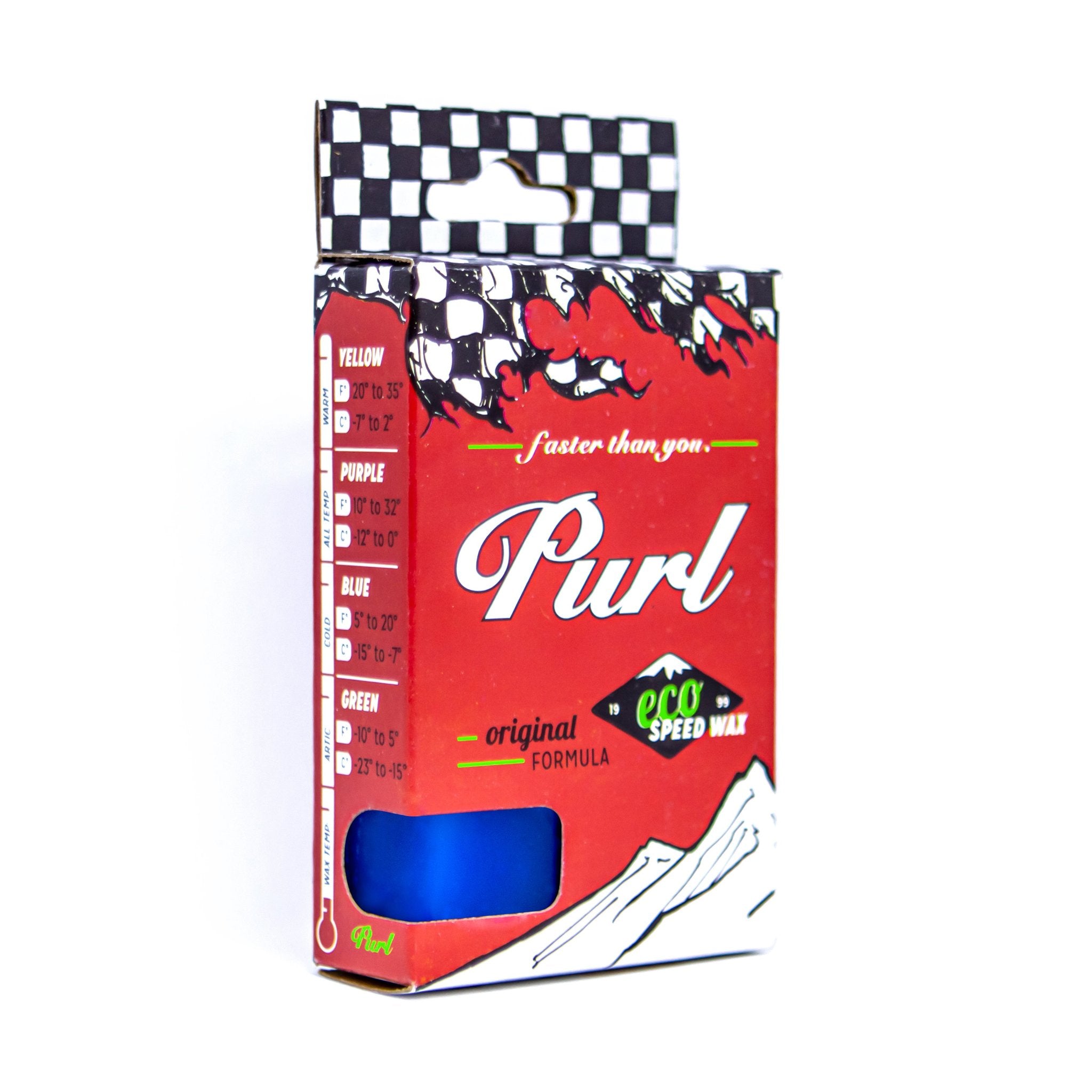 Purl Cold/Winter Wax -- Purl Blue Ski and Snowboard Wax.