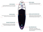 The S9 Cruiser is the perfect paddle board for teens and smaller adults looking to take advantage of easy turning and greater control. The S9 was designed with users between 80 and 130lbs in mind.
