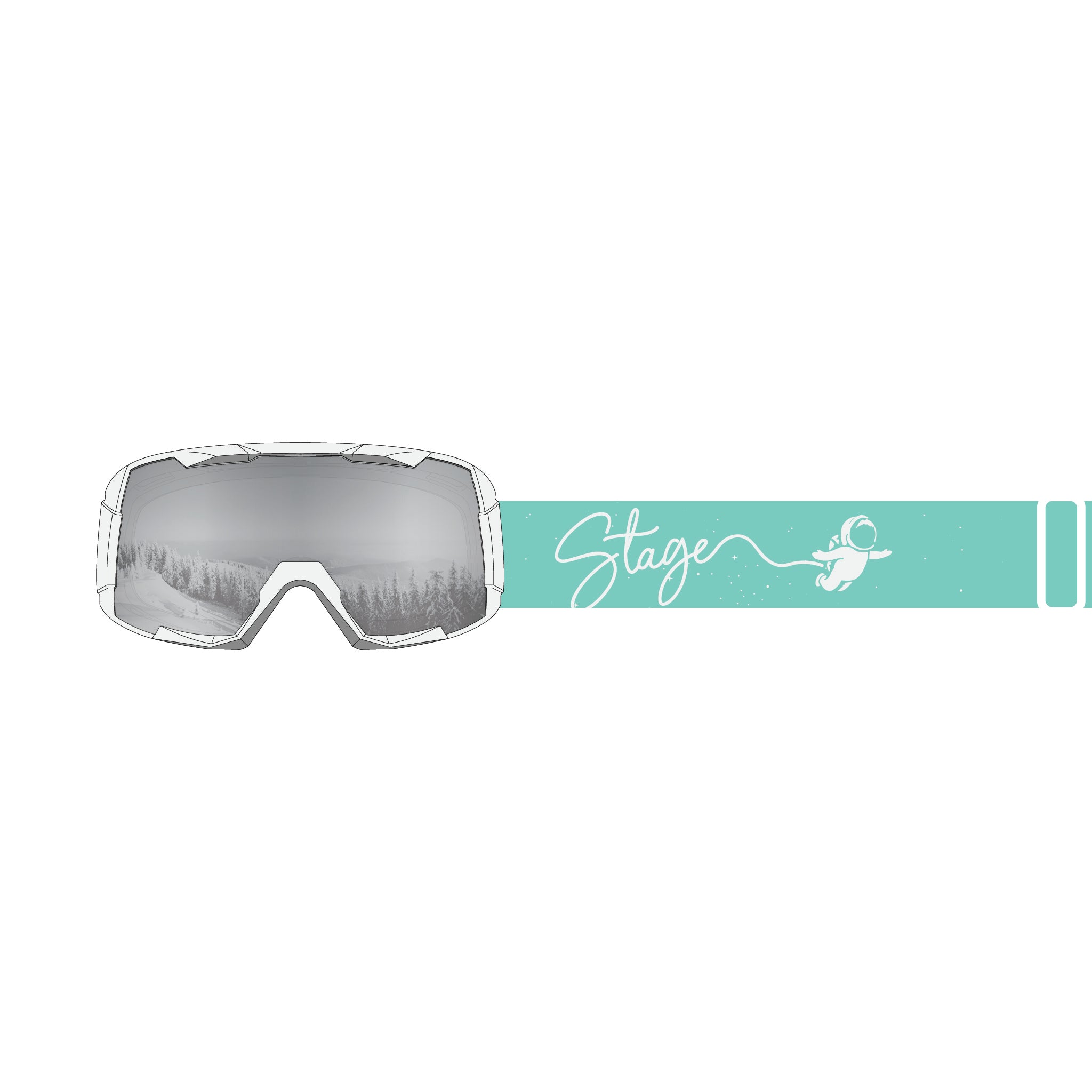 STAGE Punk Jr. Ski Goggle - Youth Ski & Snowboard Goggle (Ages 5-10)