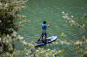 The S9 Cruiser is the perfect paddle board for teens and smaller adults looking to take advantage of easy turning and greater control. The S9 was designed with users between 80 and 130lbs in mind.