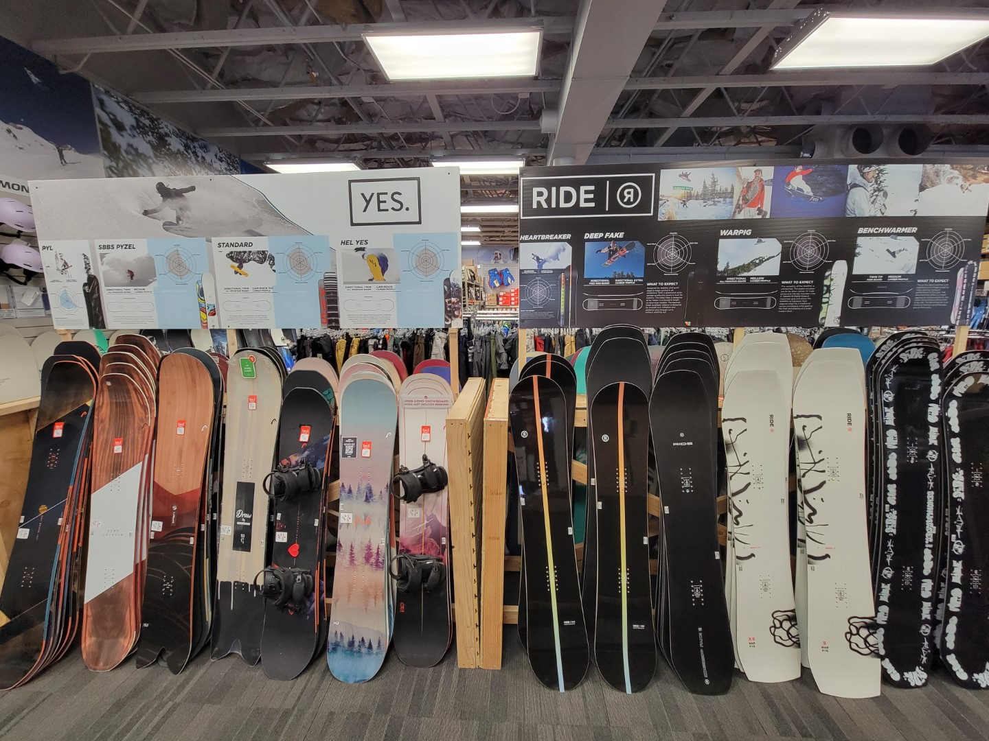used snowboards