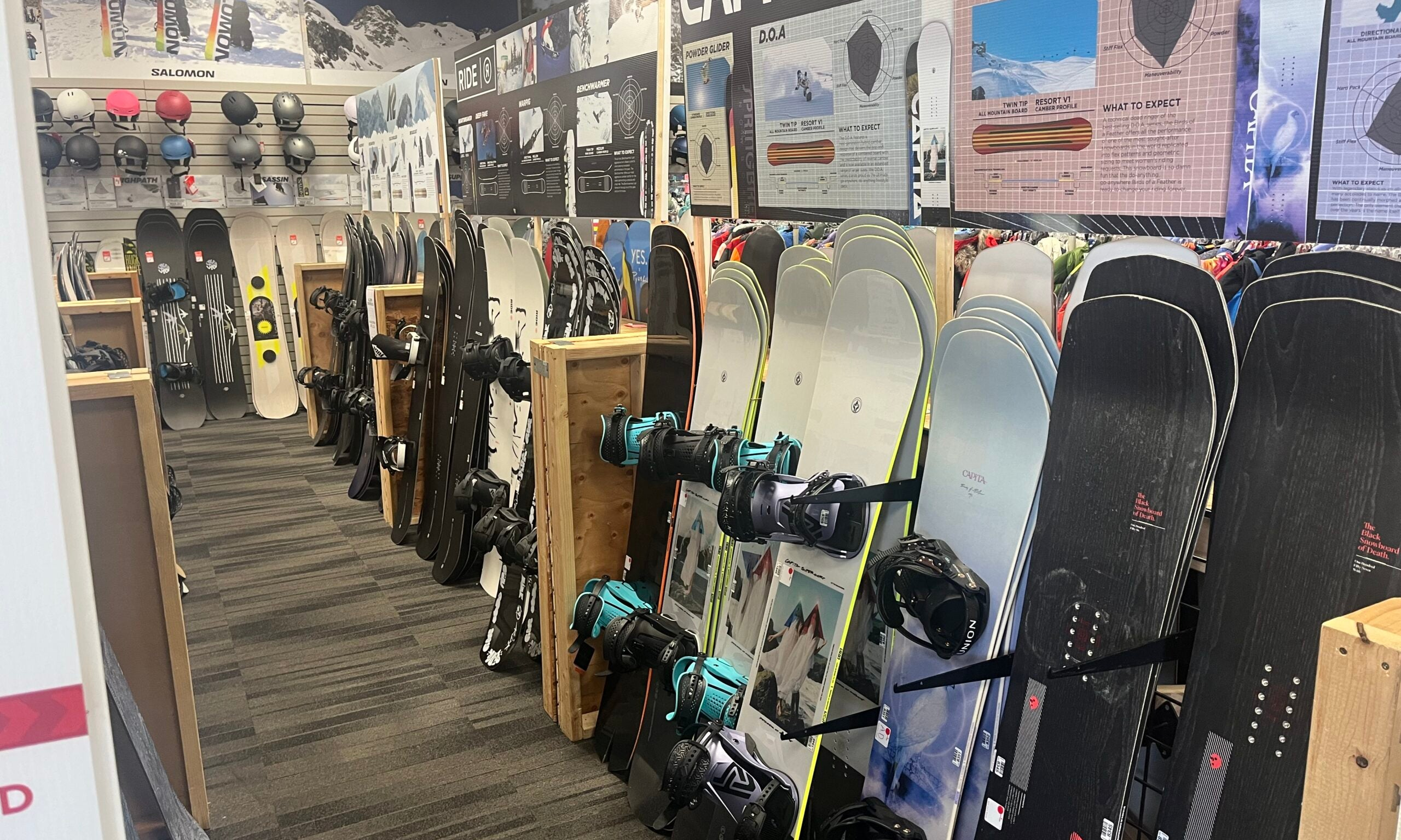 used snowboards