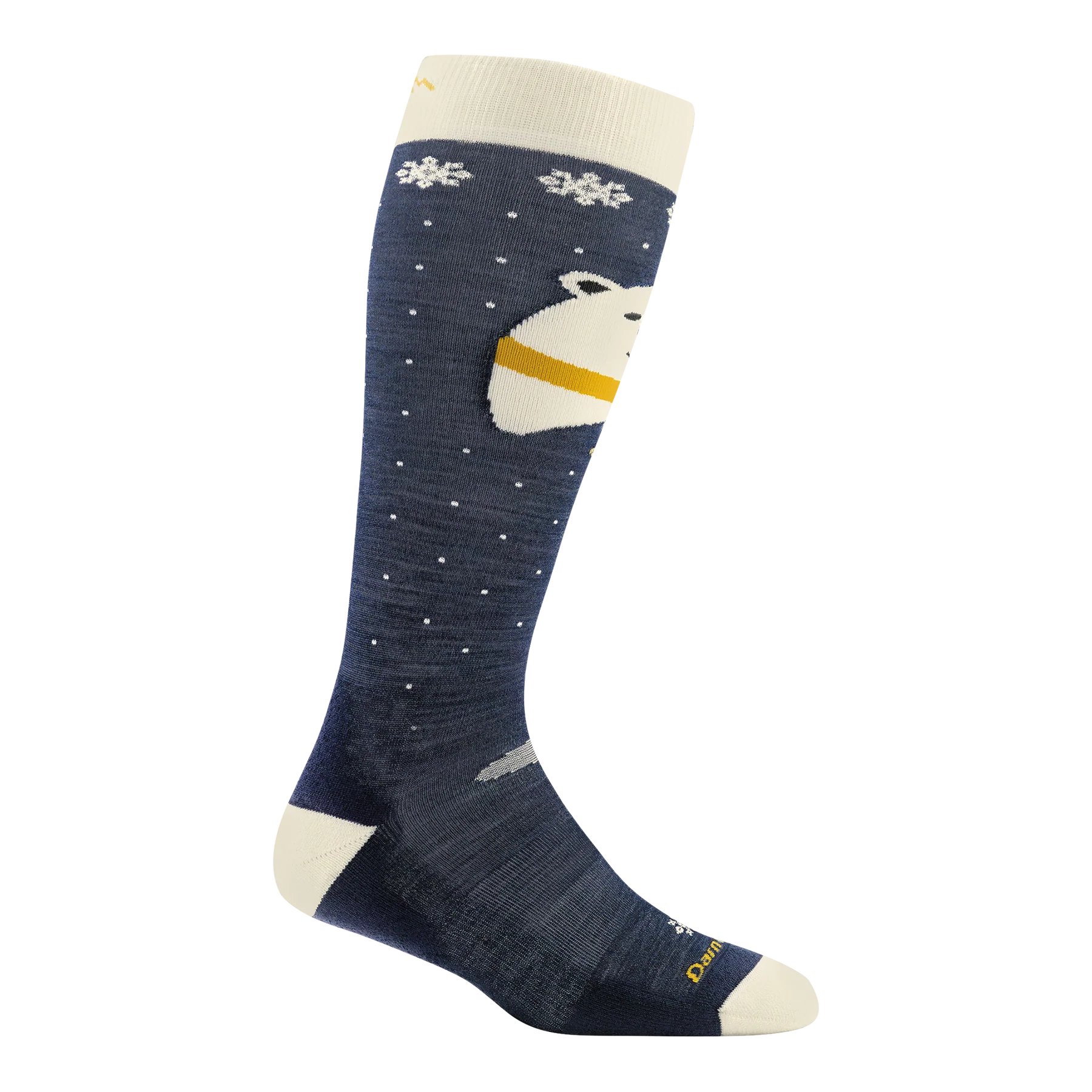 Darn Tough Kids Polar Bear Lightweight Ski Socks - Blue