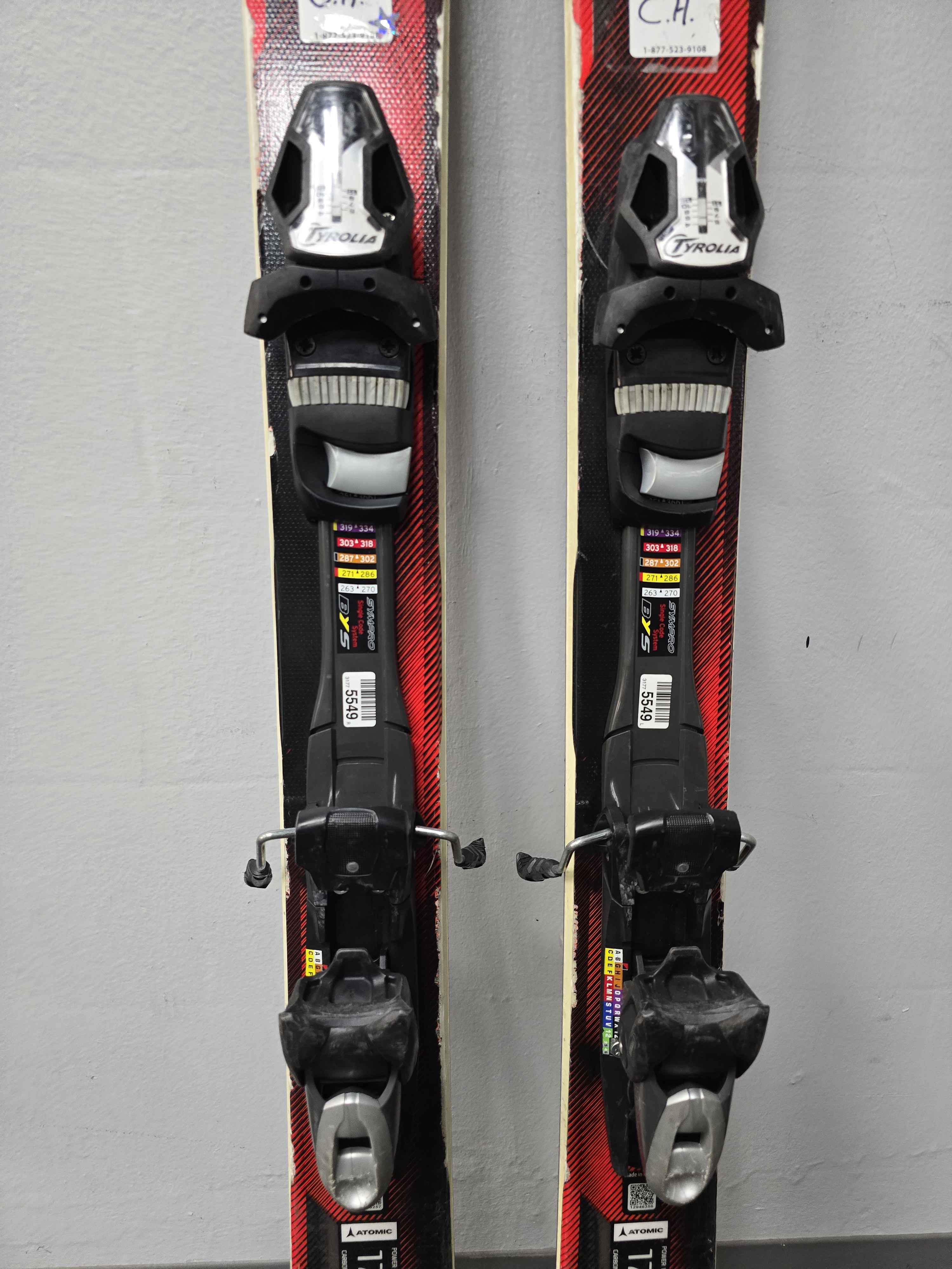 Used Atomic Vantage 95 C 170cm Skis w/ Tyrolia SP 12 Demo Binding