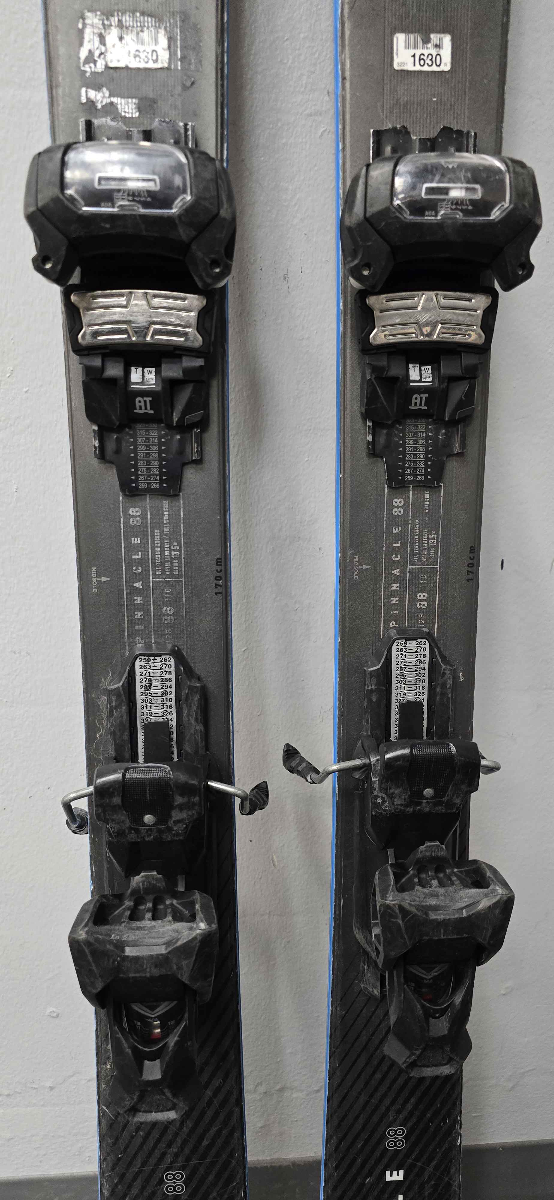 Used K2 Pinncale 170cm Skis w/ Tyrolia Attack 13 Demo Binding