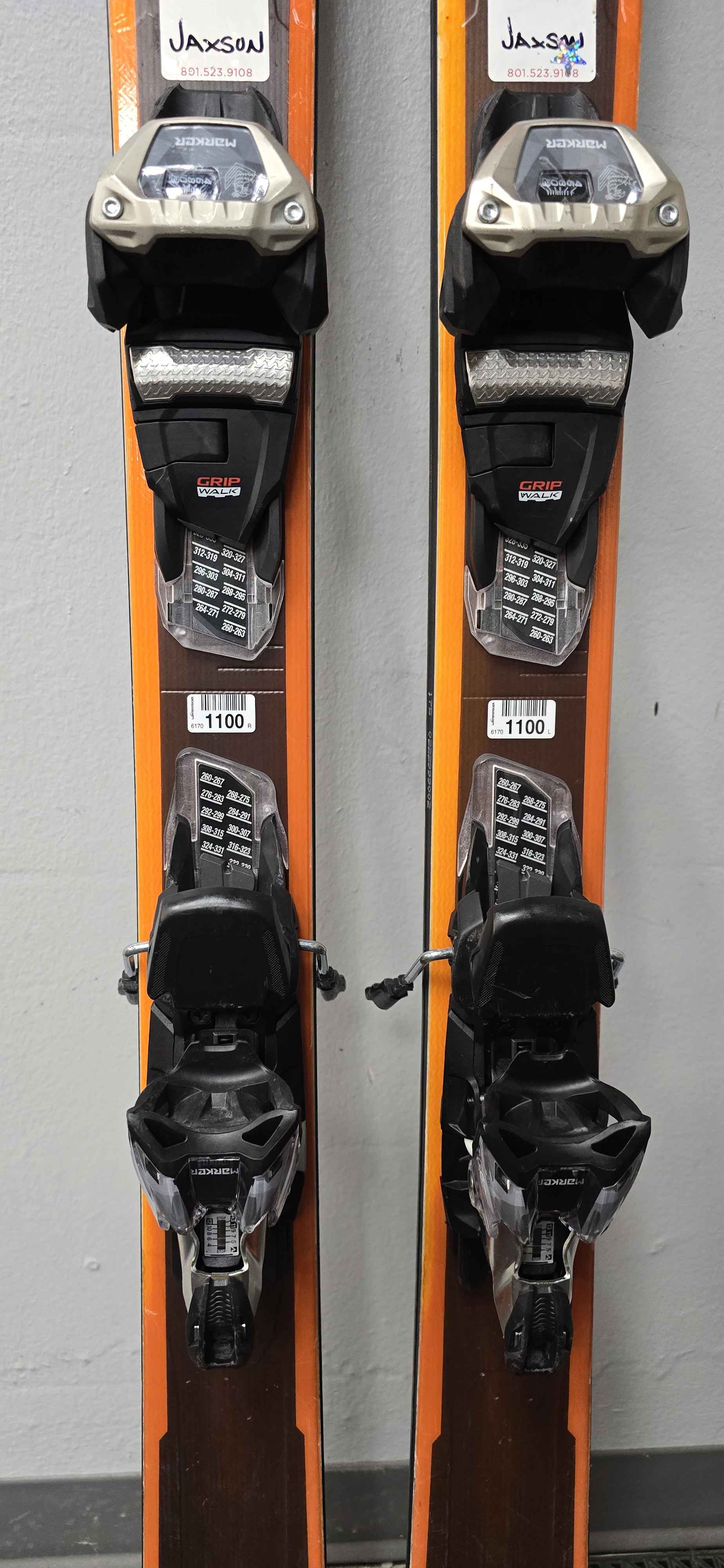 Used Volkl Kanja 84 175cm Skis w/ Marker Griffon 13 Demo Bindings