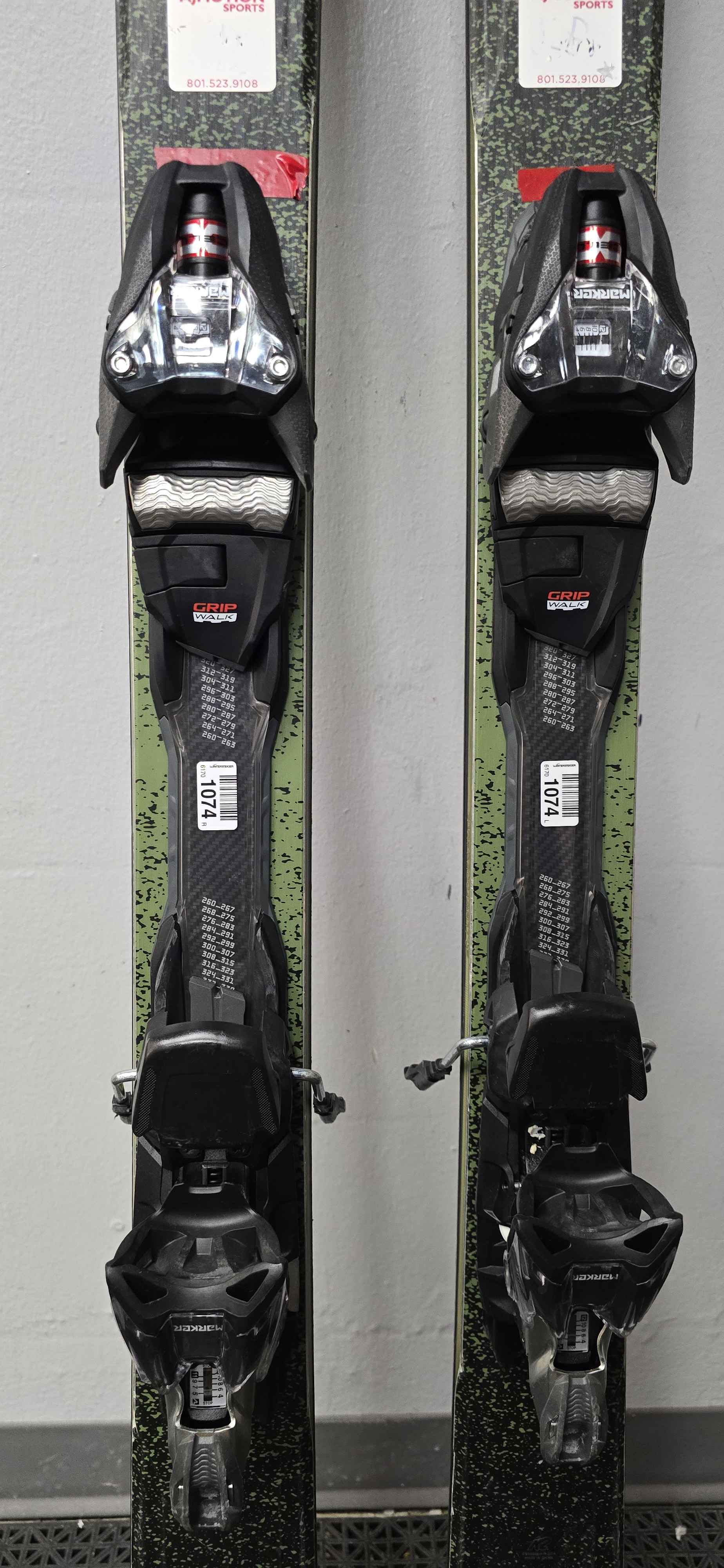 Used K2 Disruption 170cm Skis w/ Marker MX Cell 12 Demo Binding