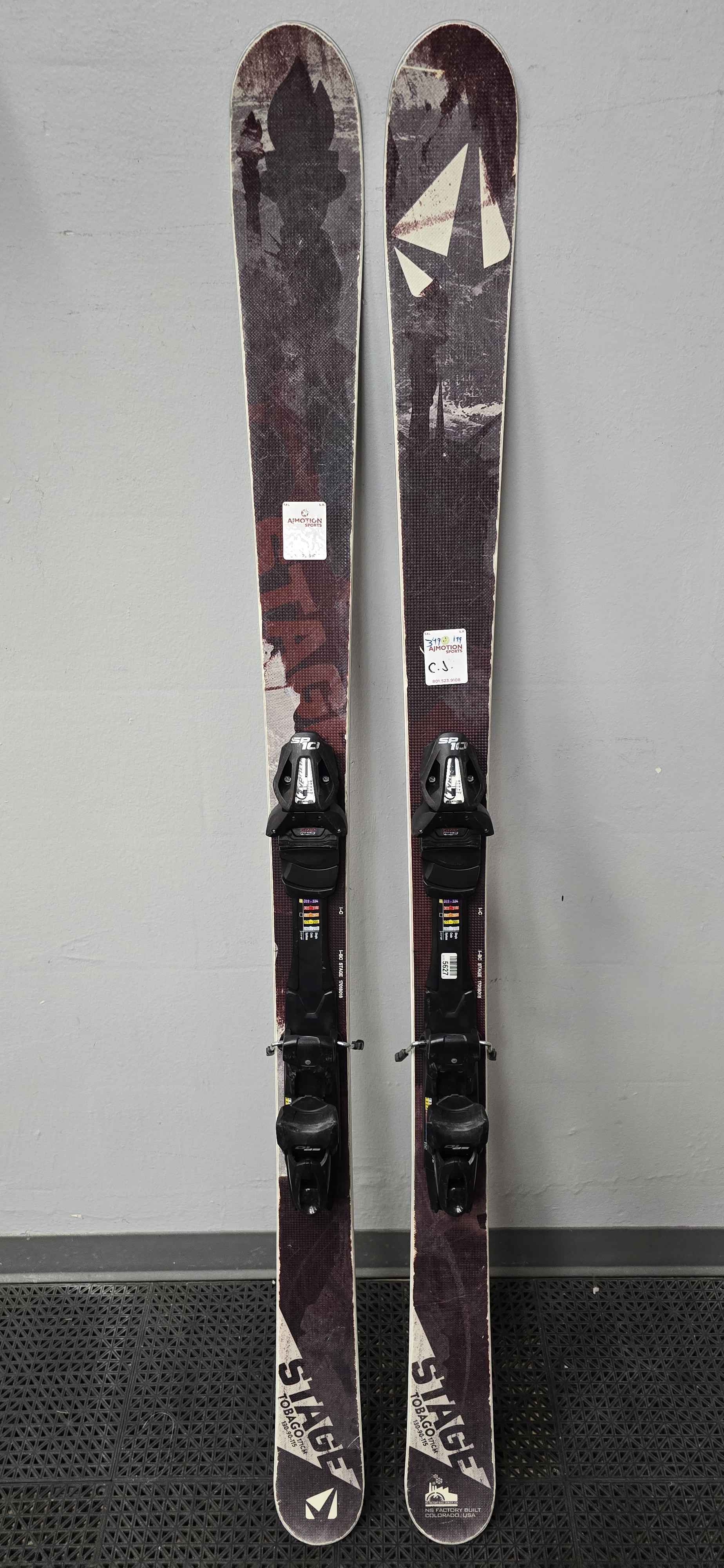 Used Stage Tobago 171cm Skis w/ Tyrolia SP10 Demo Binding