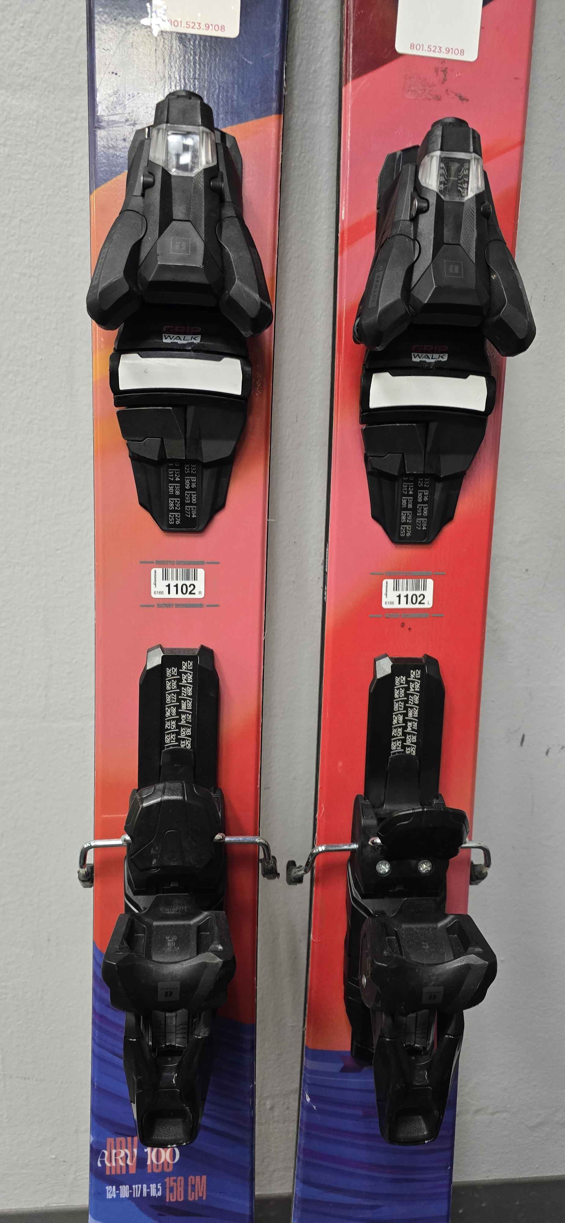 Used Armada ARV 100 158cm w/ Armada Strive 11 Demo Bindings