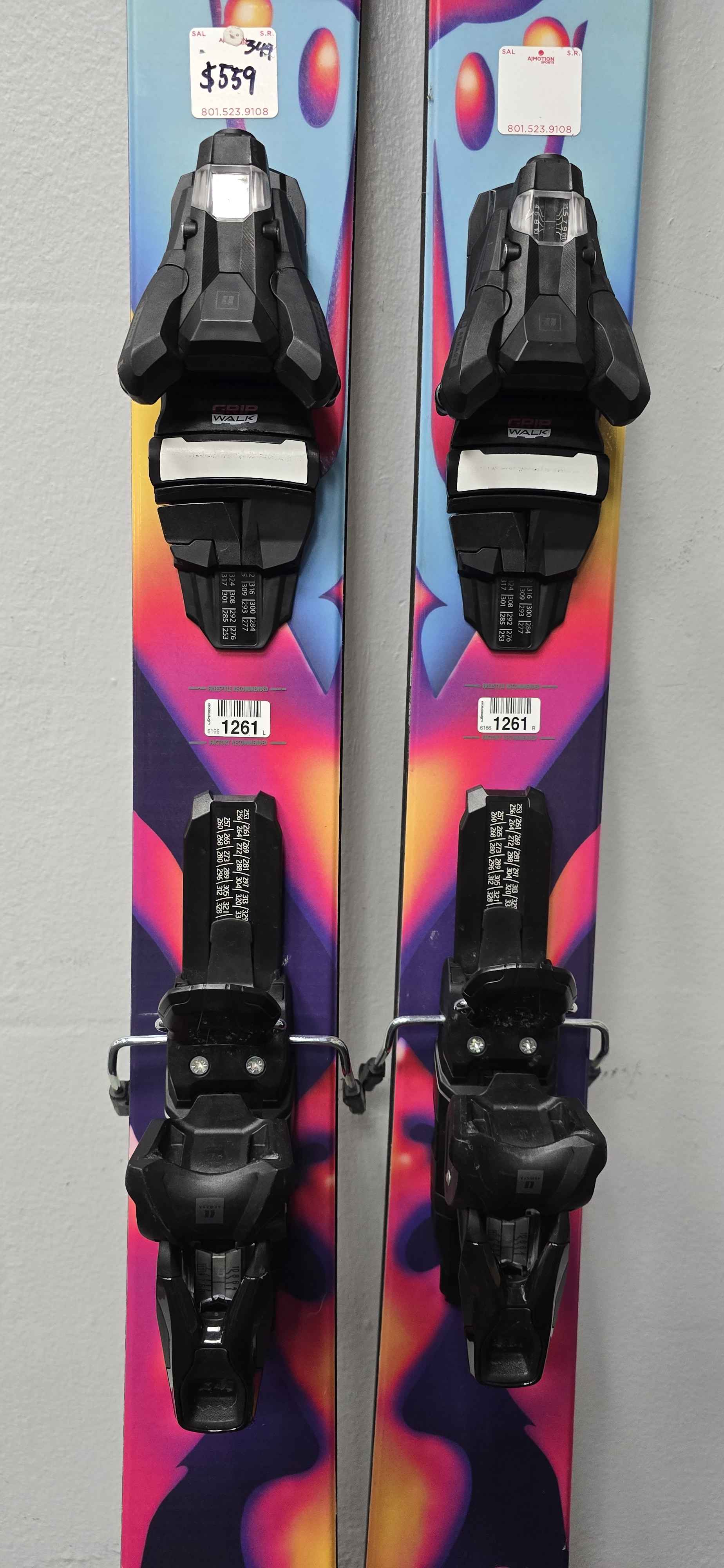 Used Armada ARW 100 172cm w/ Armada Strive 11 Adjustable bindings