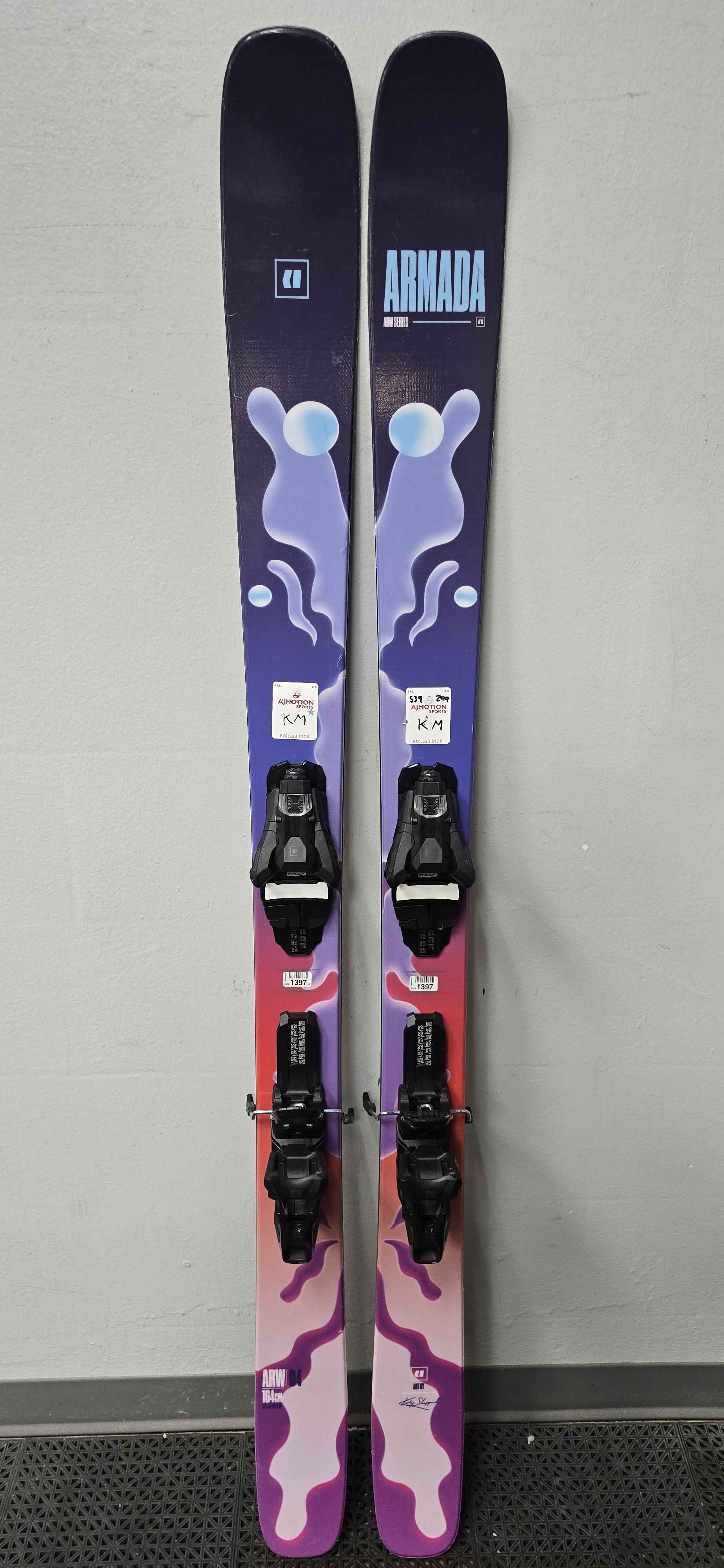 Used Armada ARW 94 164cm w/ Armada Strive 11 Adjustable bindings