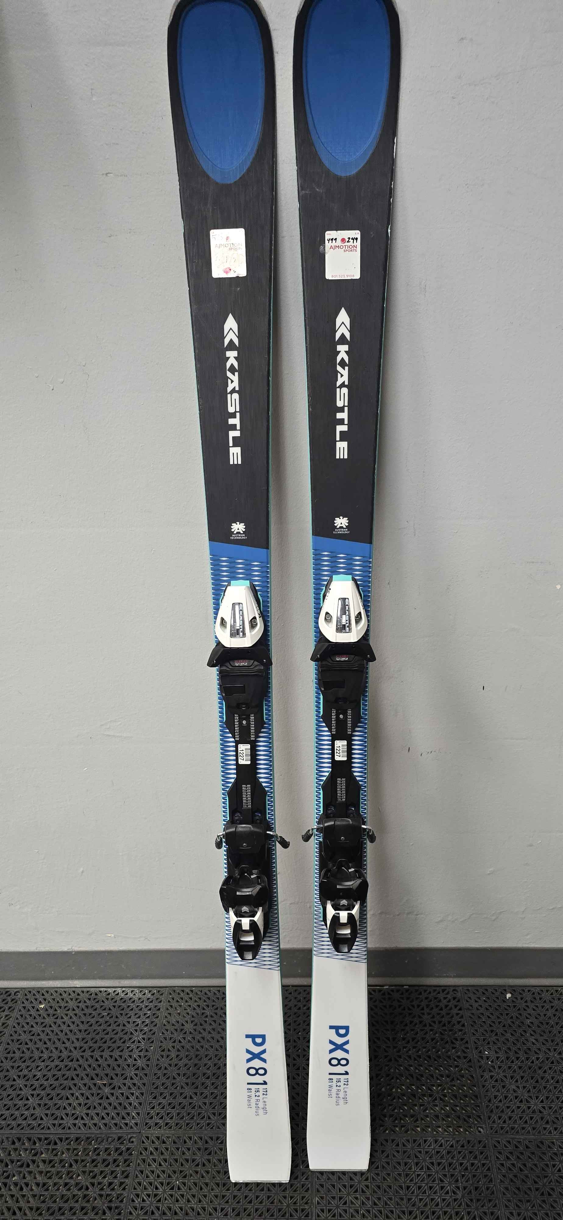 Used Kastle PX81 172cm W/ Kastle K11 PRD Adjustable bindings