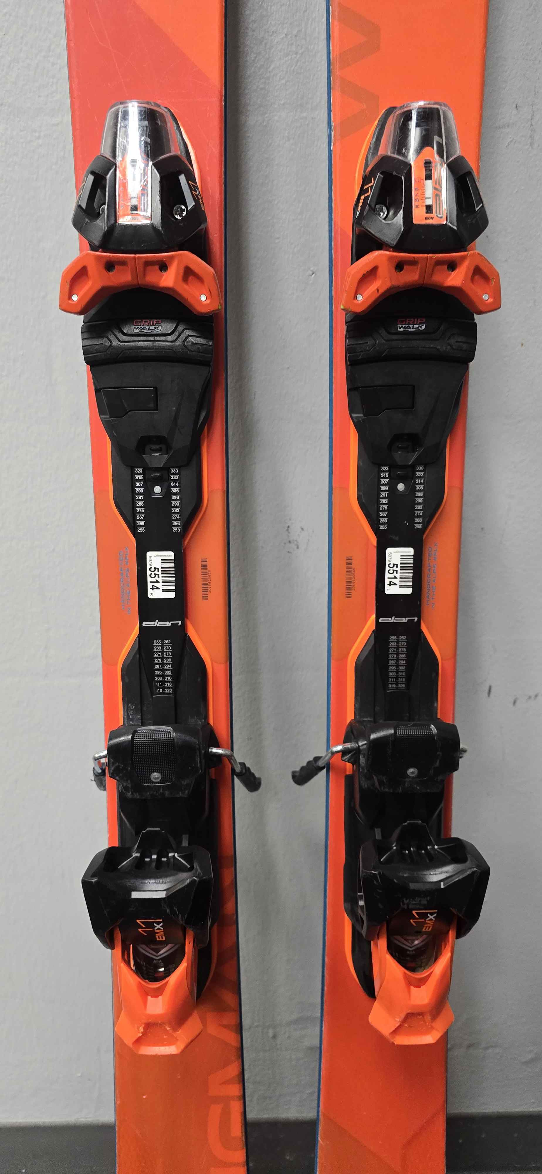 Used Elan Wingman 82 Ti 106cm W/ Elan EMX11 Adjustable bindings