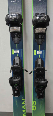 Used Elan Wingman 86 Ti 184cm W/ Elan Attack 13 Adjustable bindings