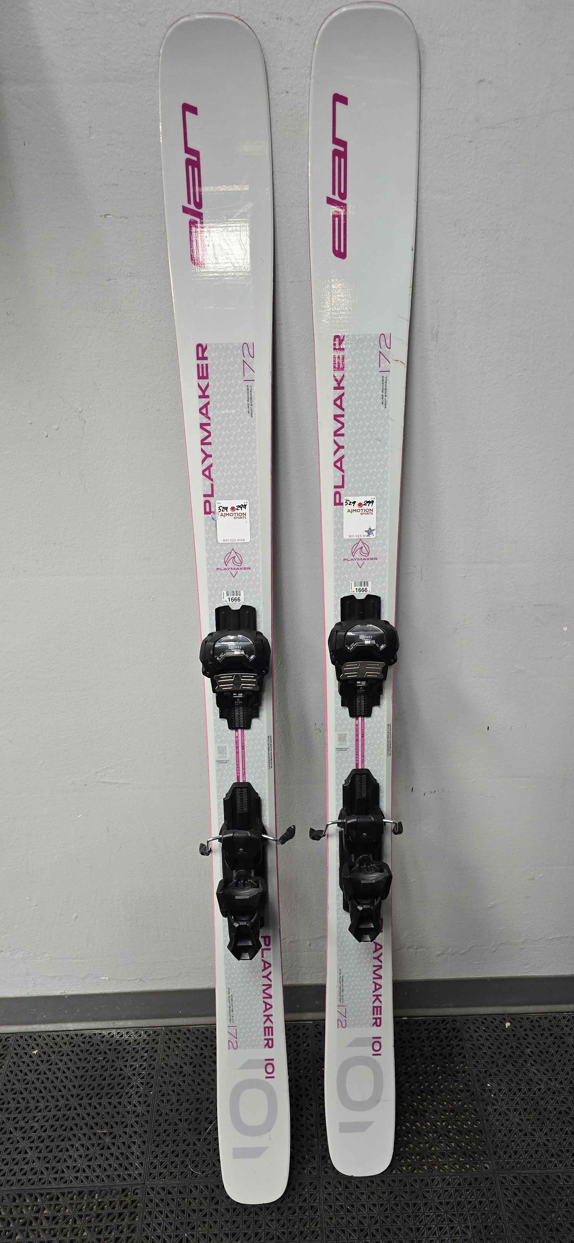 Used Elan Playmaker 101 172cm W/ Tyrolia Attack 14 Adjustable bindings