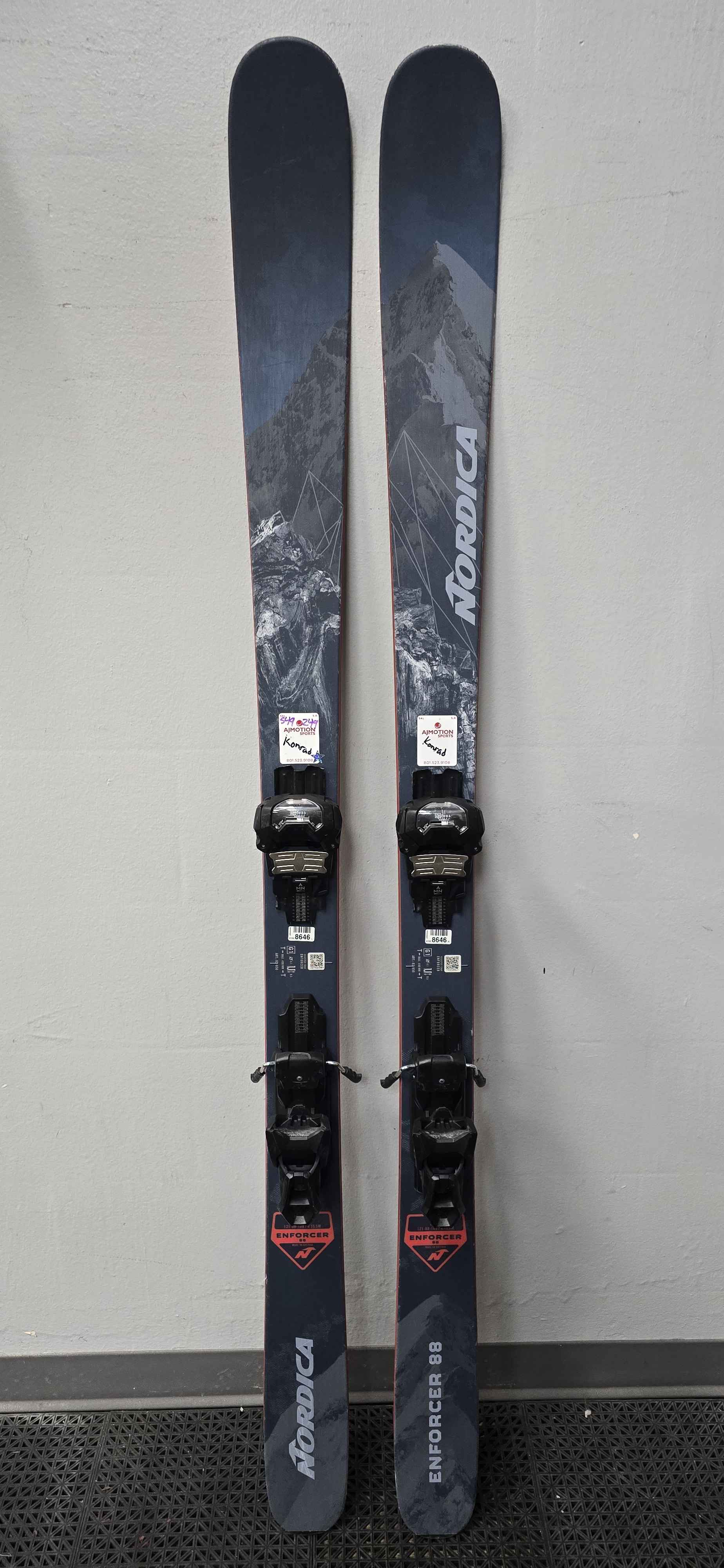 Used Nordica Enforcer 88 172cm w/ Tyrolia Attack 14 Adjustable Bindings