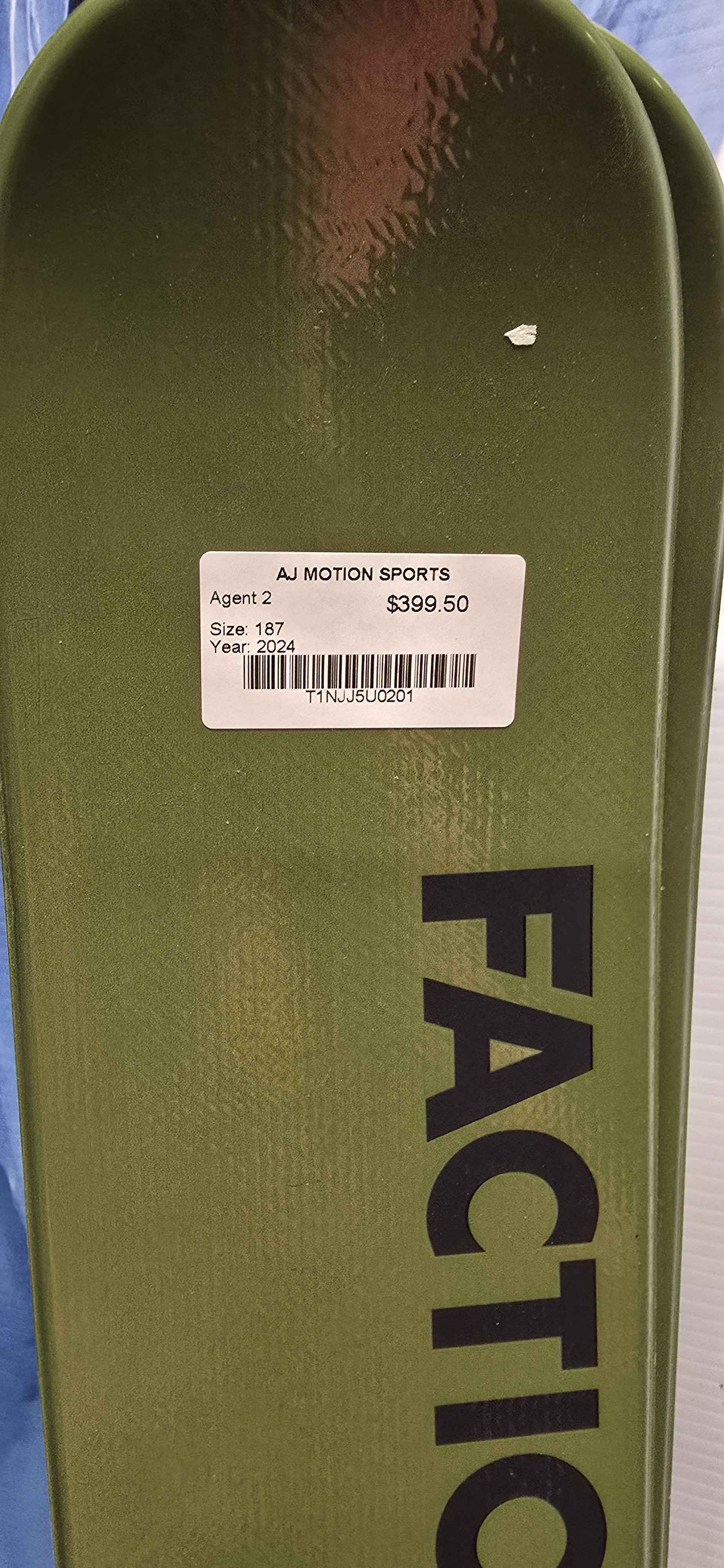 New Faction Agent 2 2024 Flat 187cm