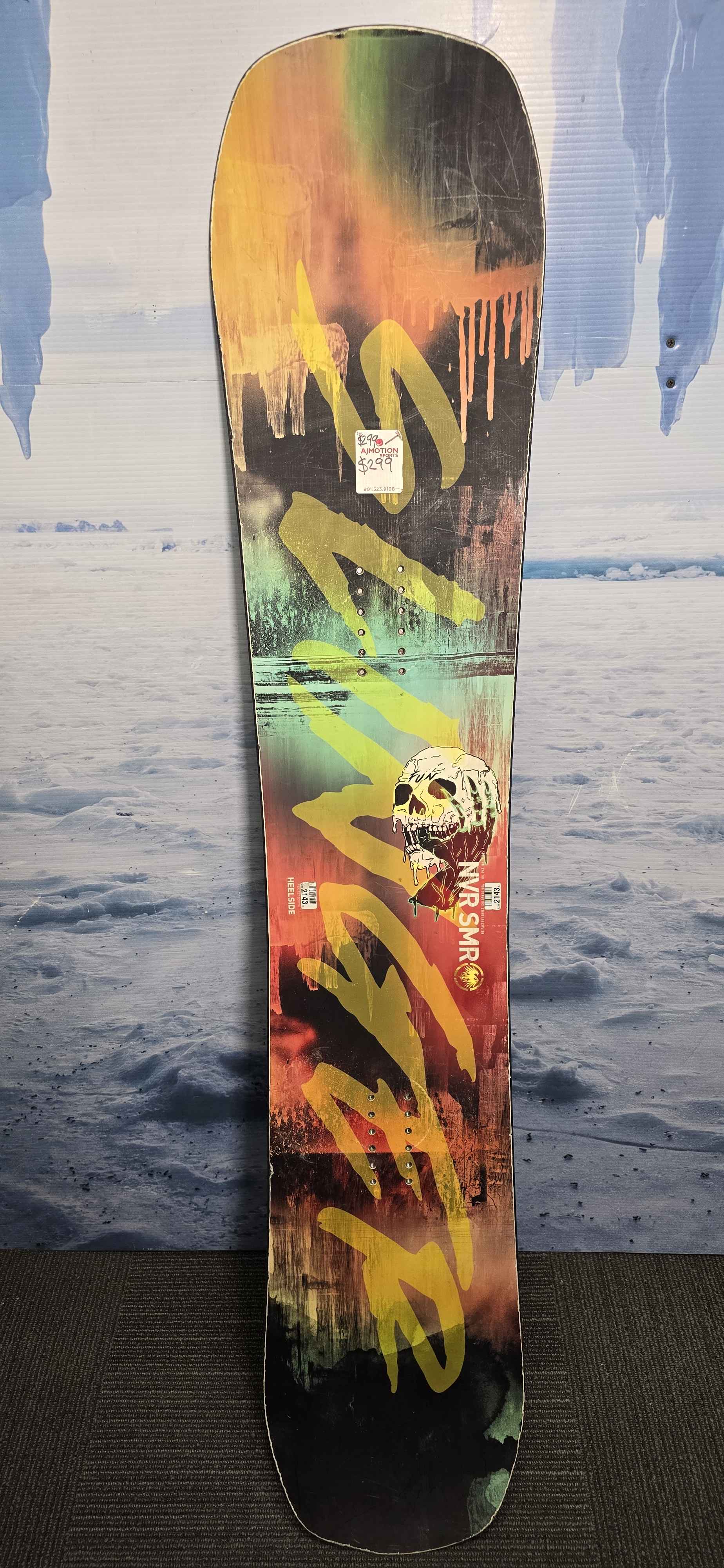 Used Never Summer Funslinger X 157cm Snowboard