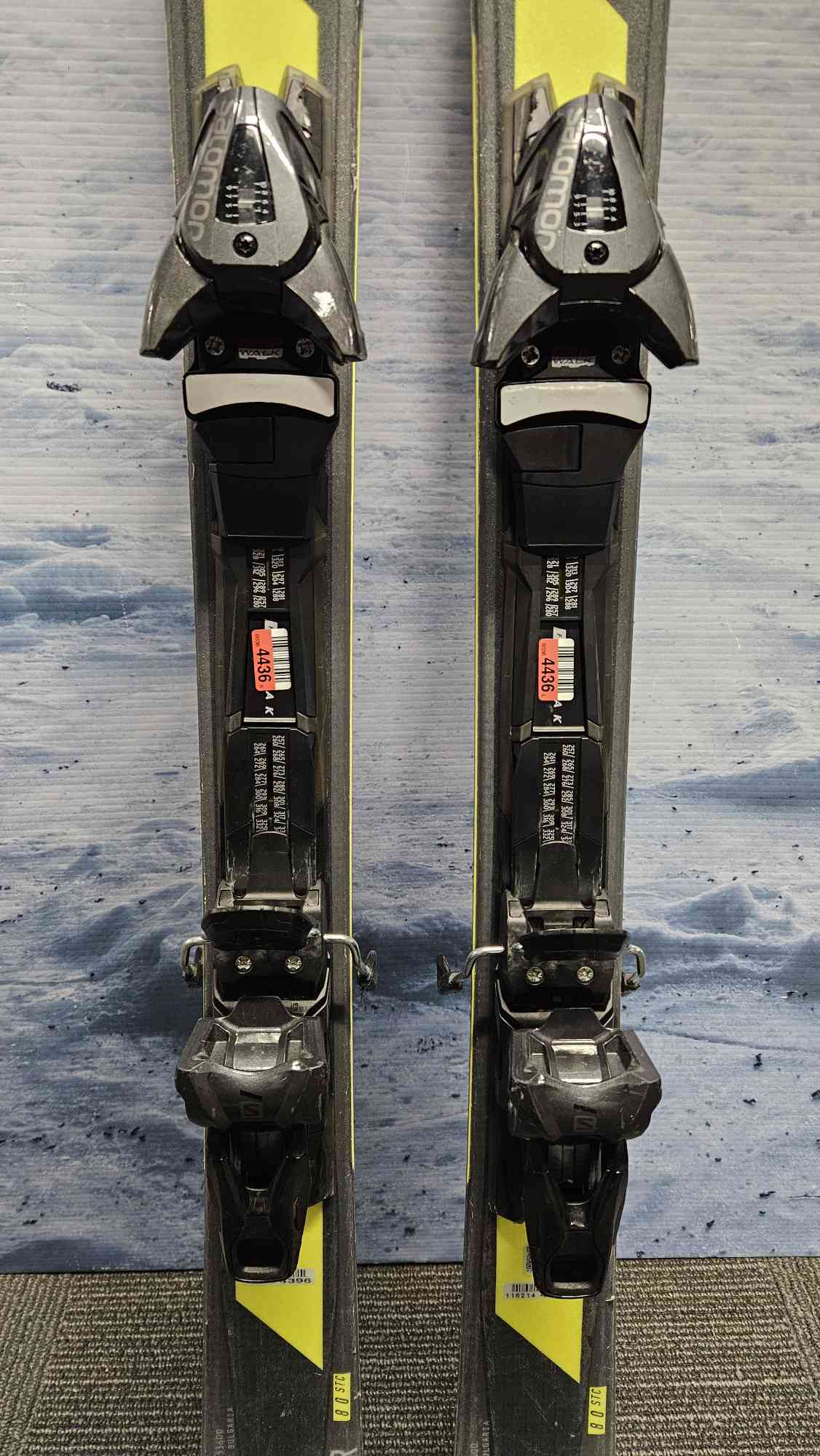 Used 2020 Salomon XDR 80 STC 150cm Skis w/ Z10 Bindings