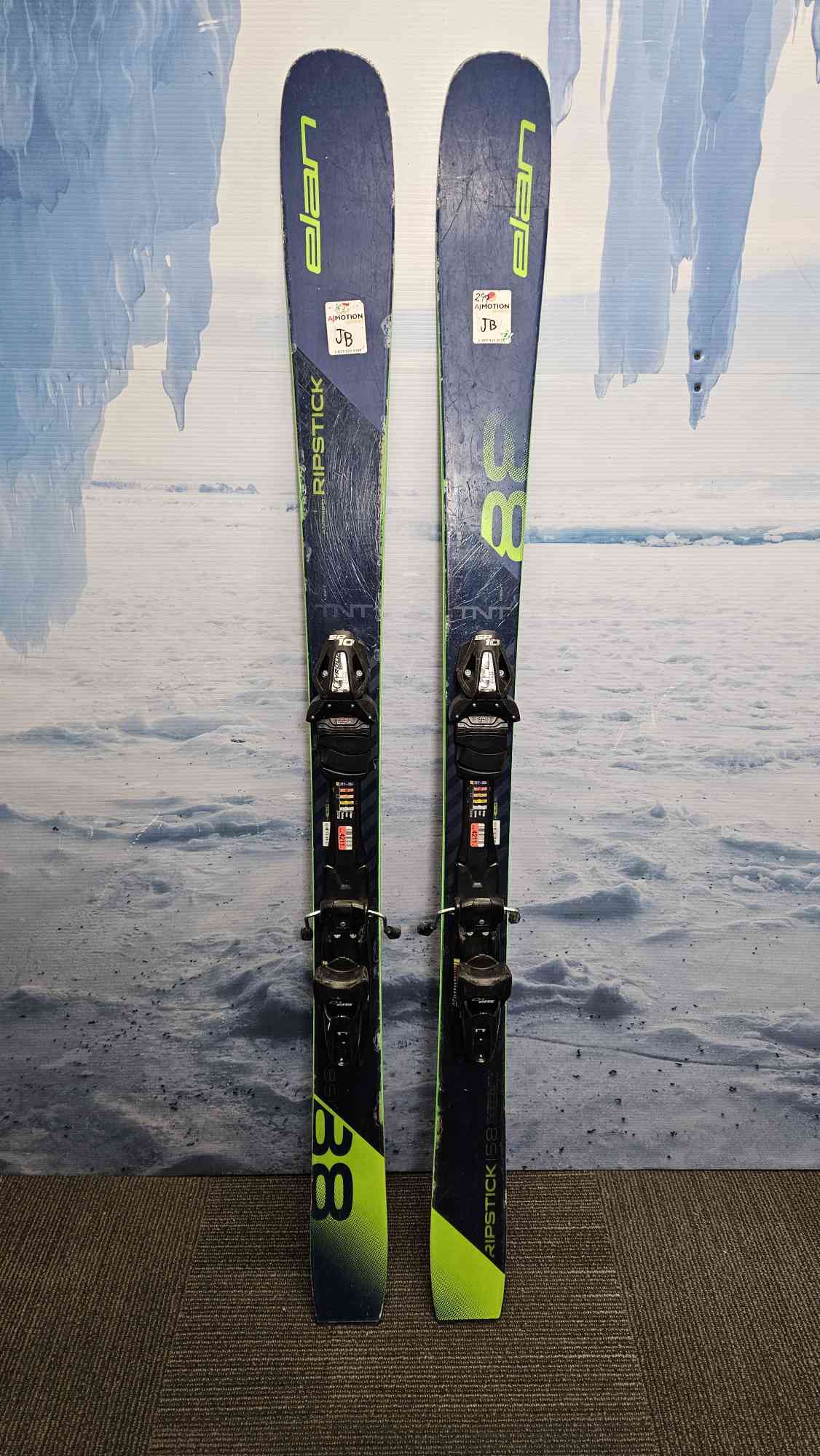 Used 2020 Ealn Ripstick 88 158CM Skis w/ Tyrollia SP 10 bindings