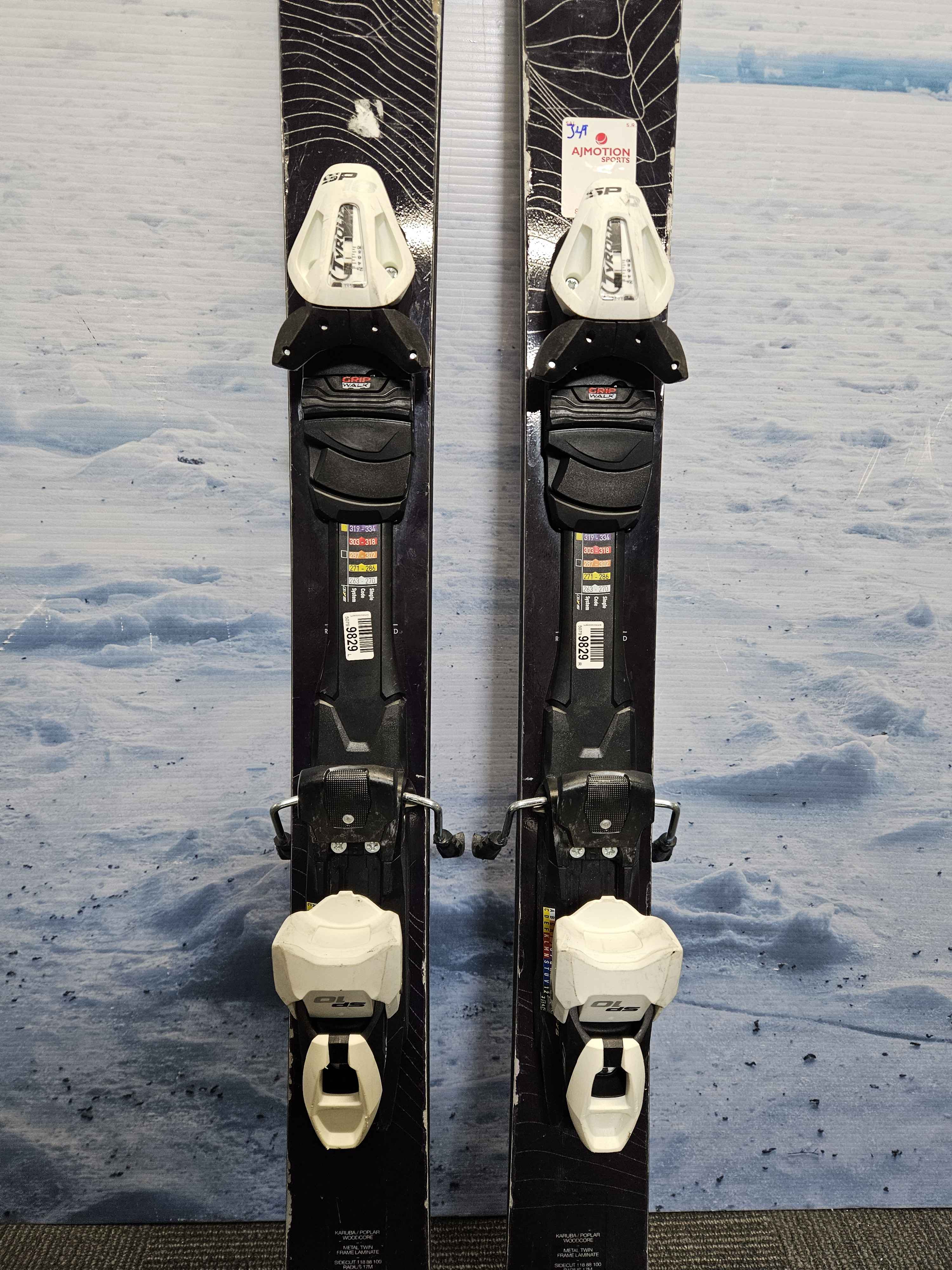 Used 2023 Salomon Stance 88 154cm Skis w/ Tyrollia SP10 Bindings