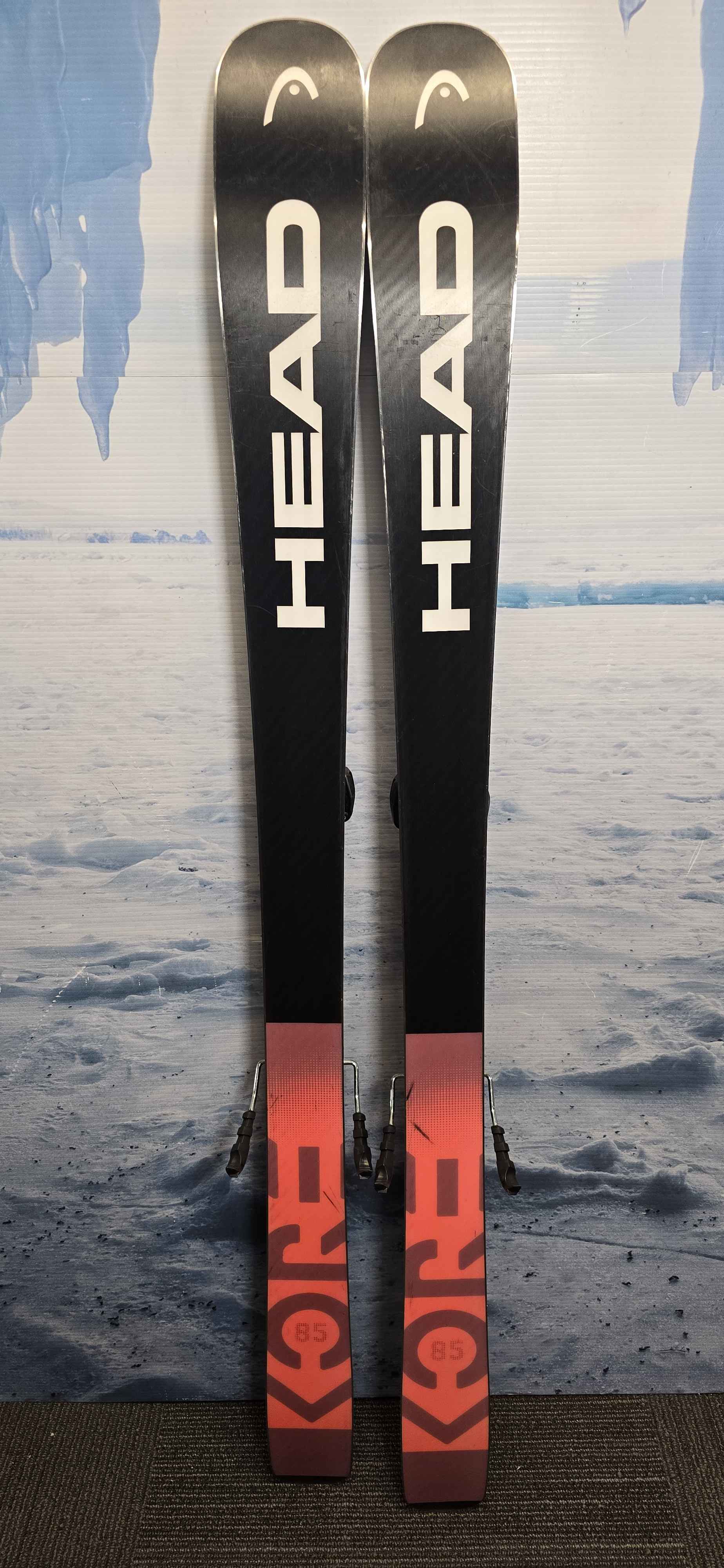 Used Head Kore 85  w/ Tyrolia Attack 11 Adjustable Binding 149 CM