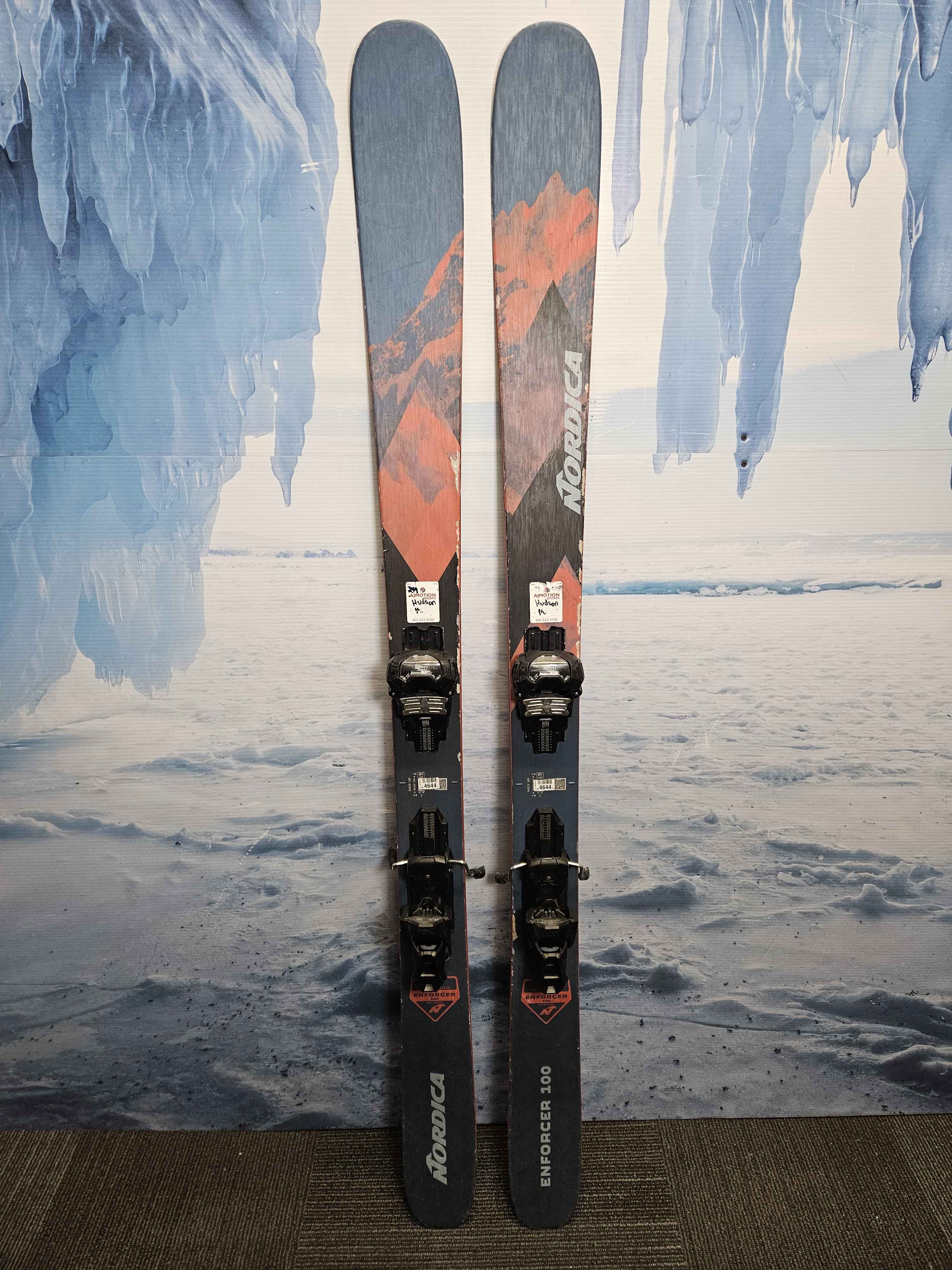 Used 2023 Nordica Enforcer 100 172cm Skis w/ Tyrollia Attack 14 Bindings