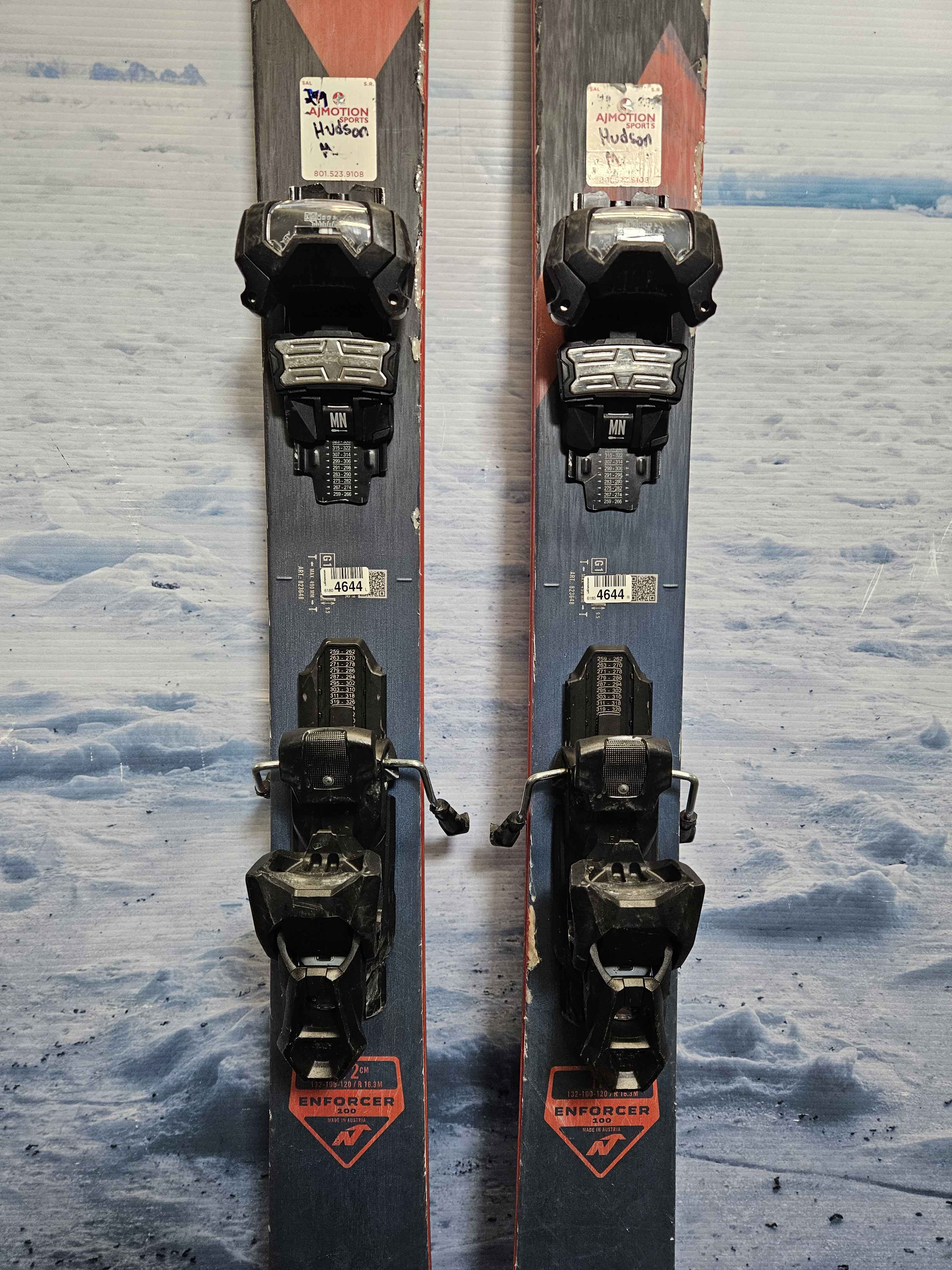 Used 2023 Nordica Enforcer 100 172cm Skis w/ Tyrollia Attack 14 Bindings