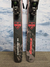 Used 2022 Nordica Enforcer 94 186cm Skis w/ Tyrolia Attack 13 Bindings