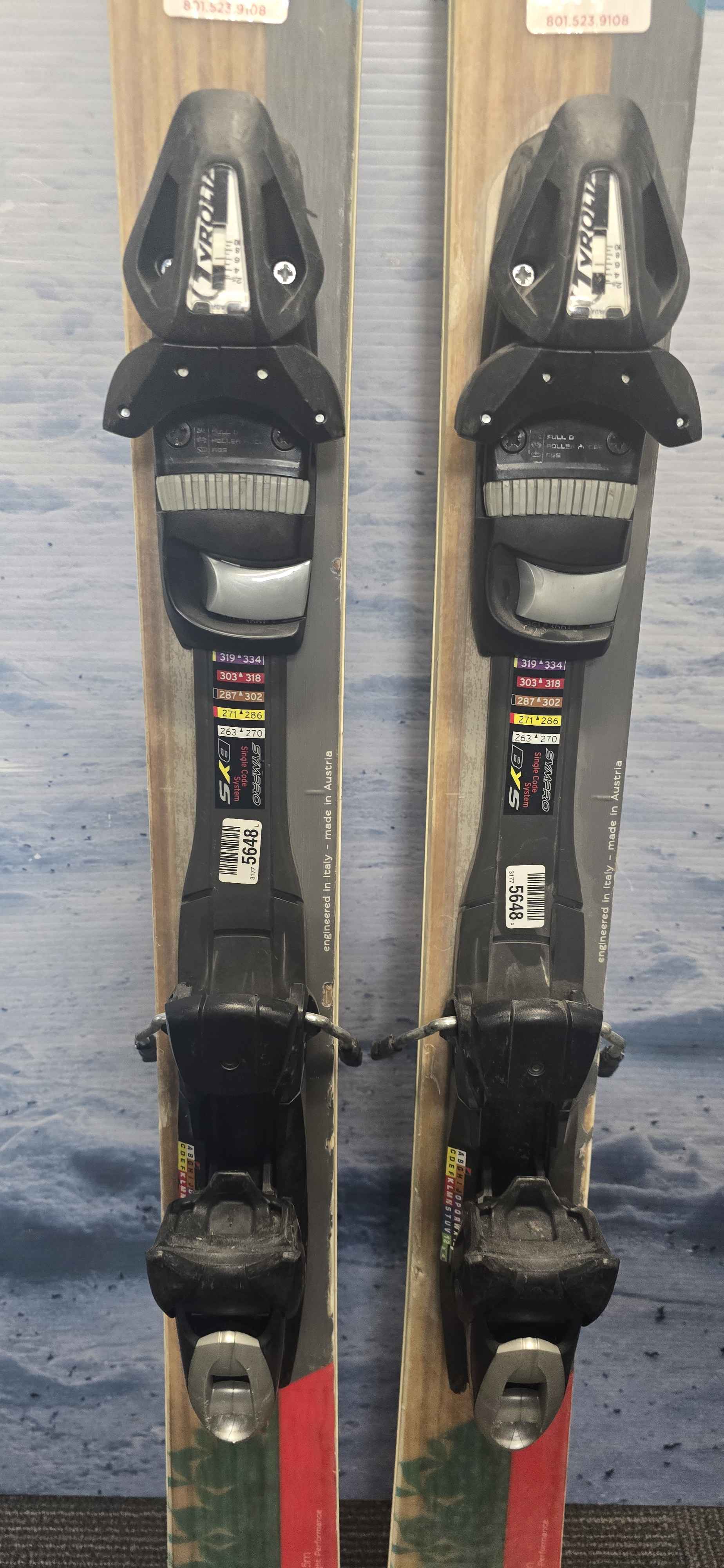 Used Nordica Belle 88 161cm w/ Tyrolia Sympro SP10 Adjustable Bindings