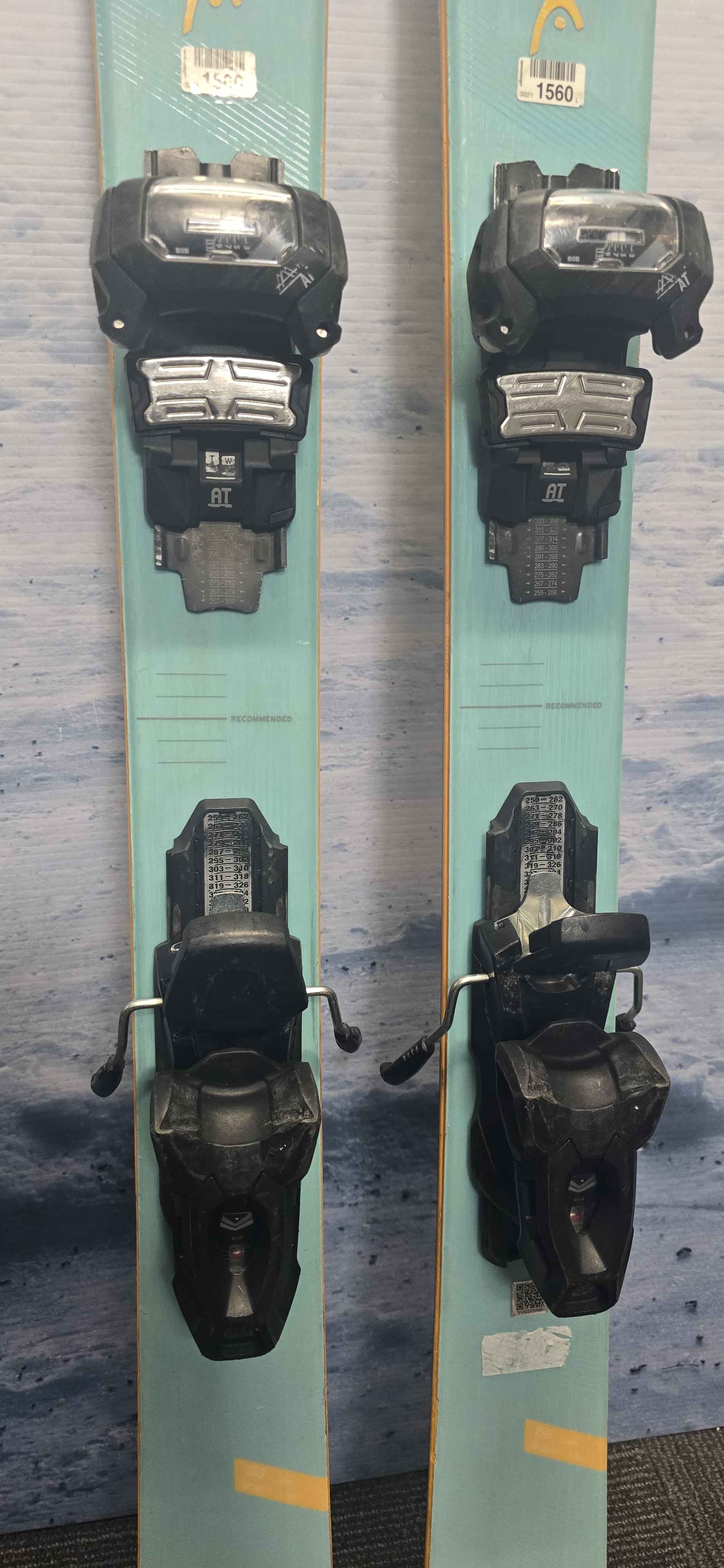 Used Head Wild Joy 158cm with Marker Attack 11 Adjustable Bindings