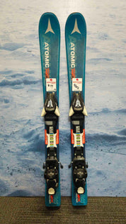 Used 2016 Atomic VantageX Jr 90cm Skis w/ EZYTrack 5 Bindings