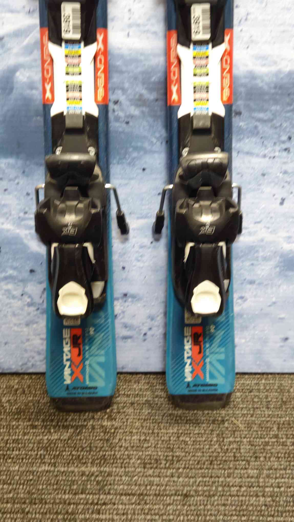 Used 2016 Atomic VantageX Jr 90cm Skis w/ EZYTrack 5 Bindings