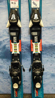 Used 2016 Atomic VantageX Jr 90cm Skis w/ EZYTrack 5 Bindings