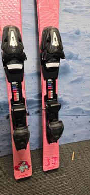 Used Atomic Sweet Fluff 110cm Jr Skis with Tyrolia SP7.5 Adjustable Binding