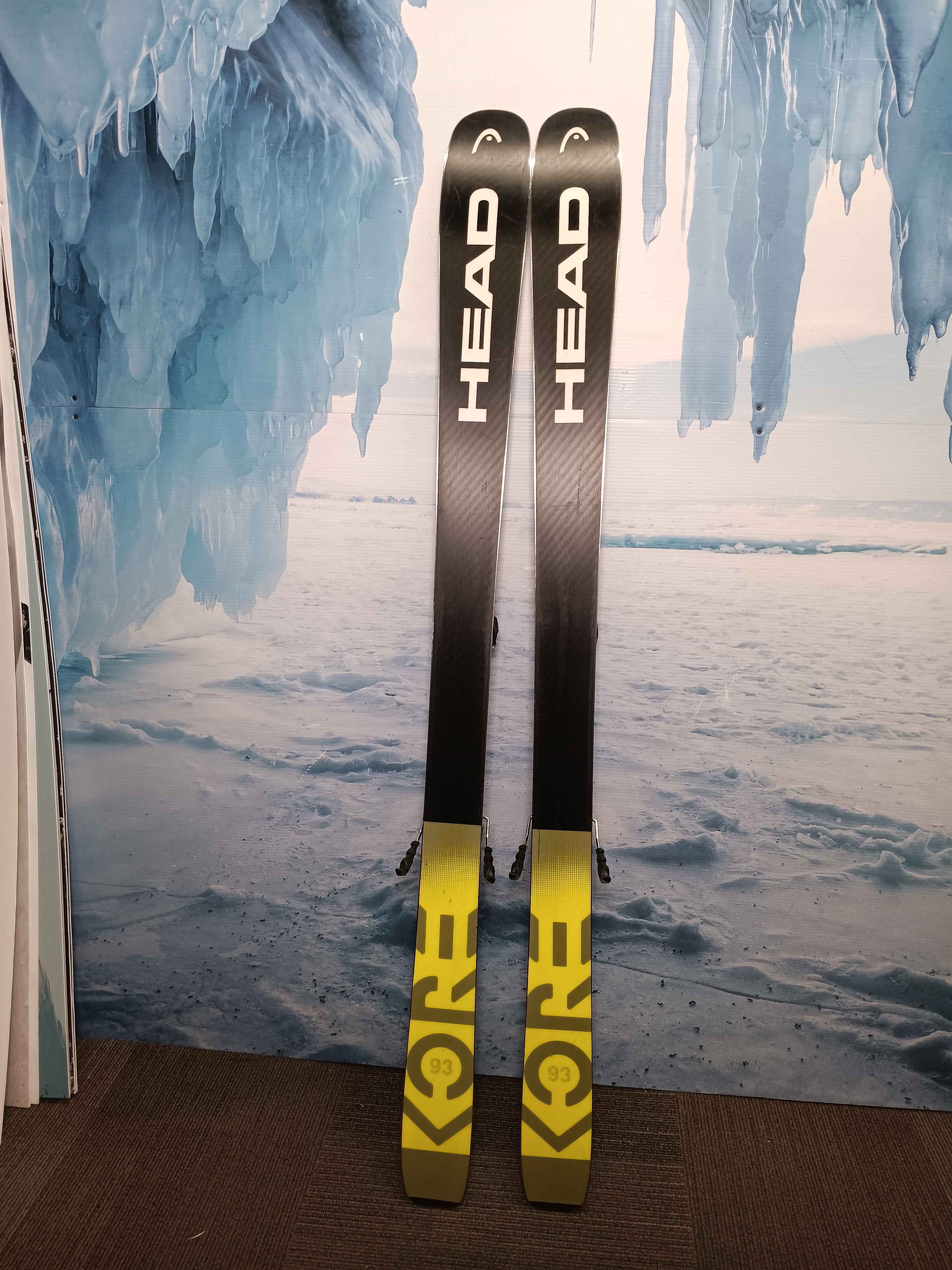 Used Head Kore 93 170cm w/ Tyrolia Attack 14 Adjustable Bindings