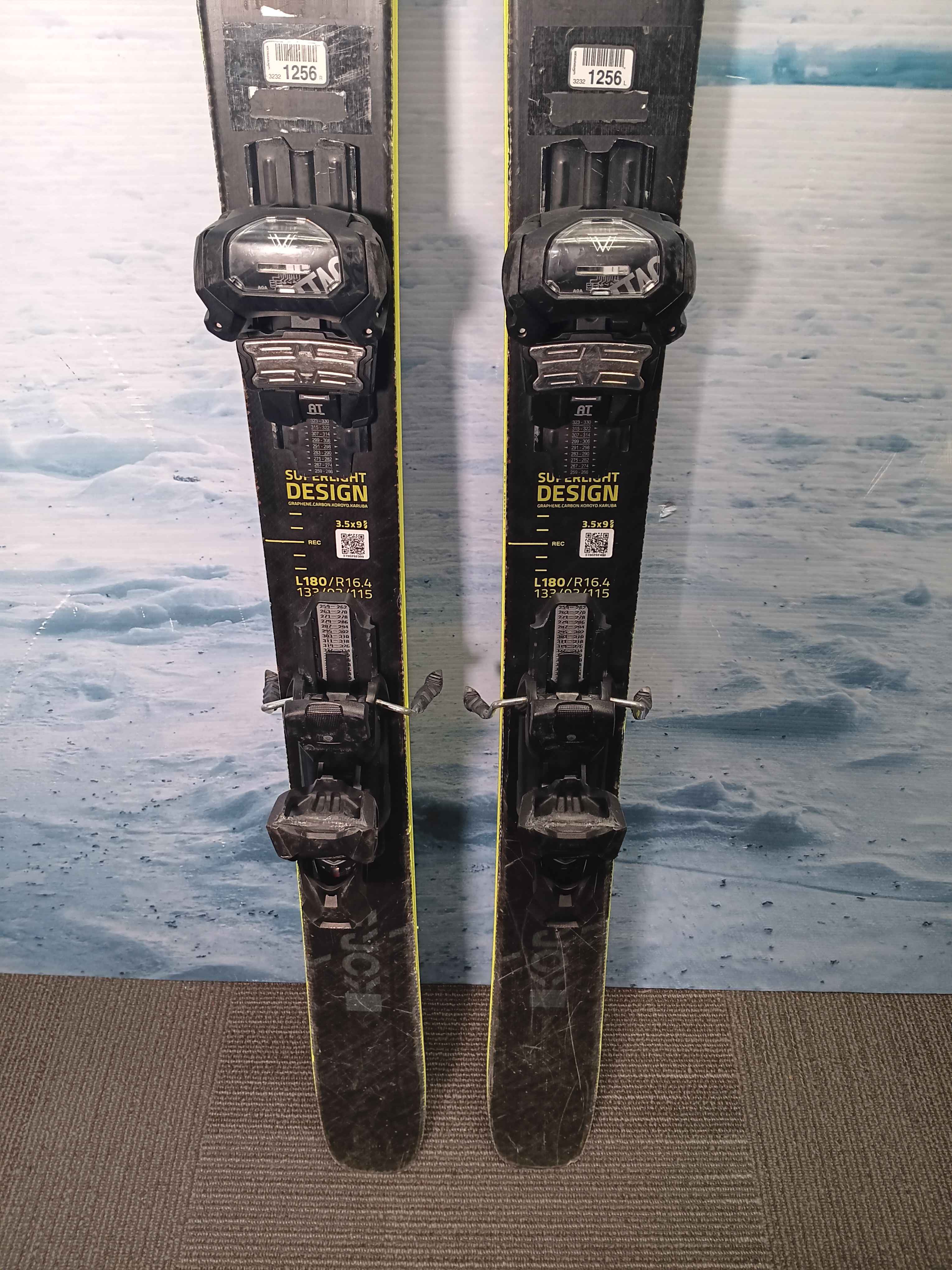 Used Head Kore 93 180cm w/ Tyrolia Attack 13 Adjustable Bindings