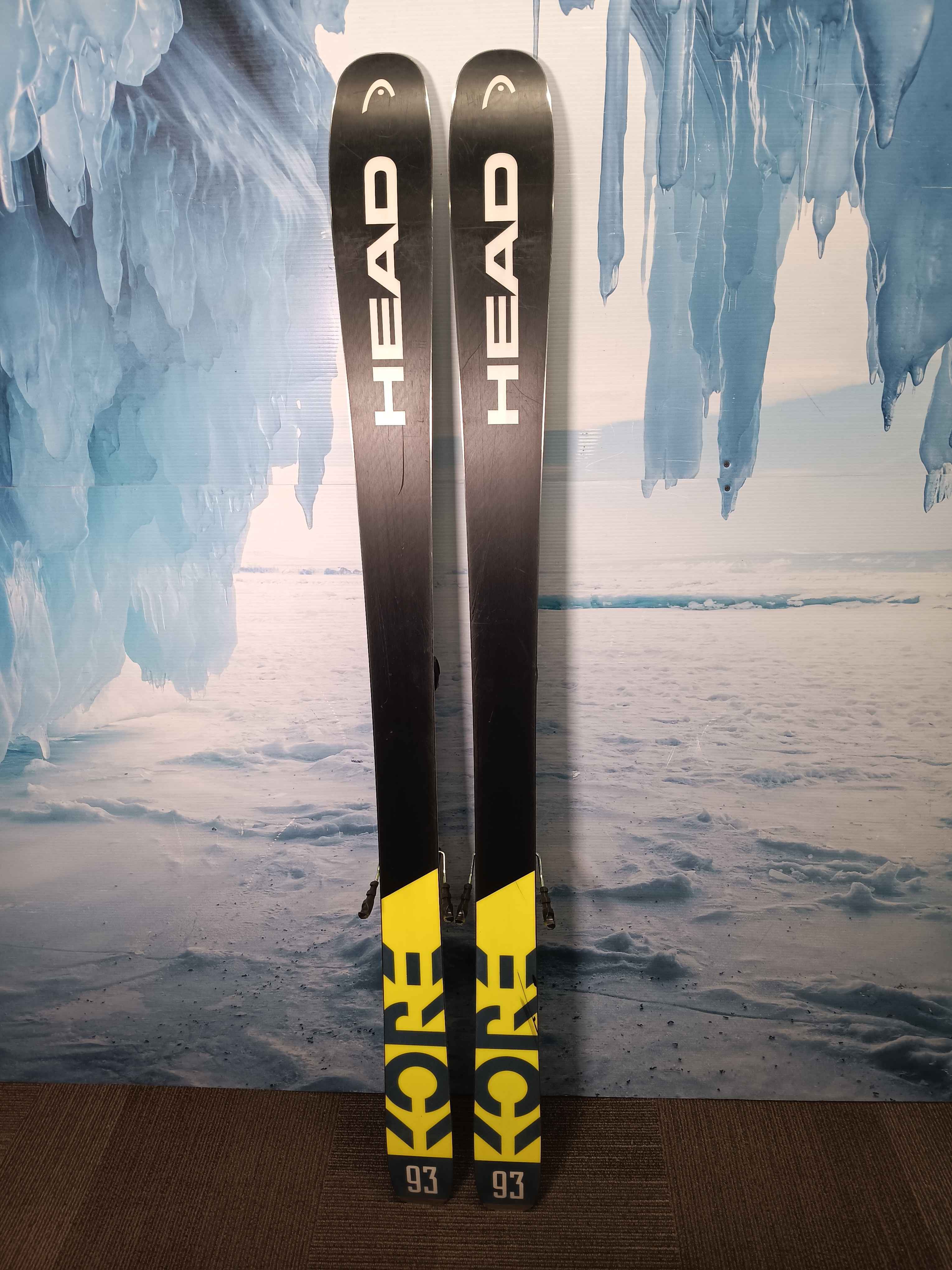 Used Head Kore 93 180cm w/ Tyrolia Attack 13 Adjustable Bindings