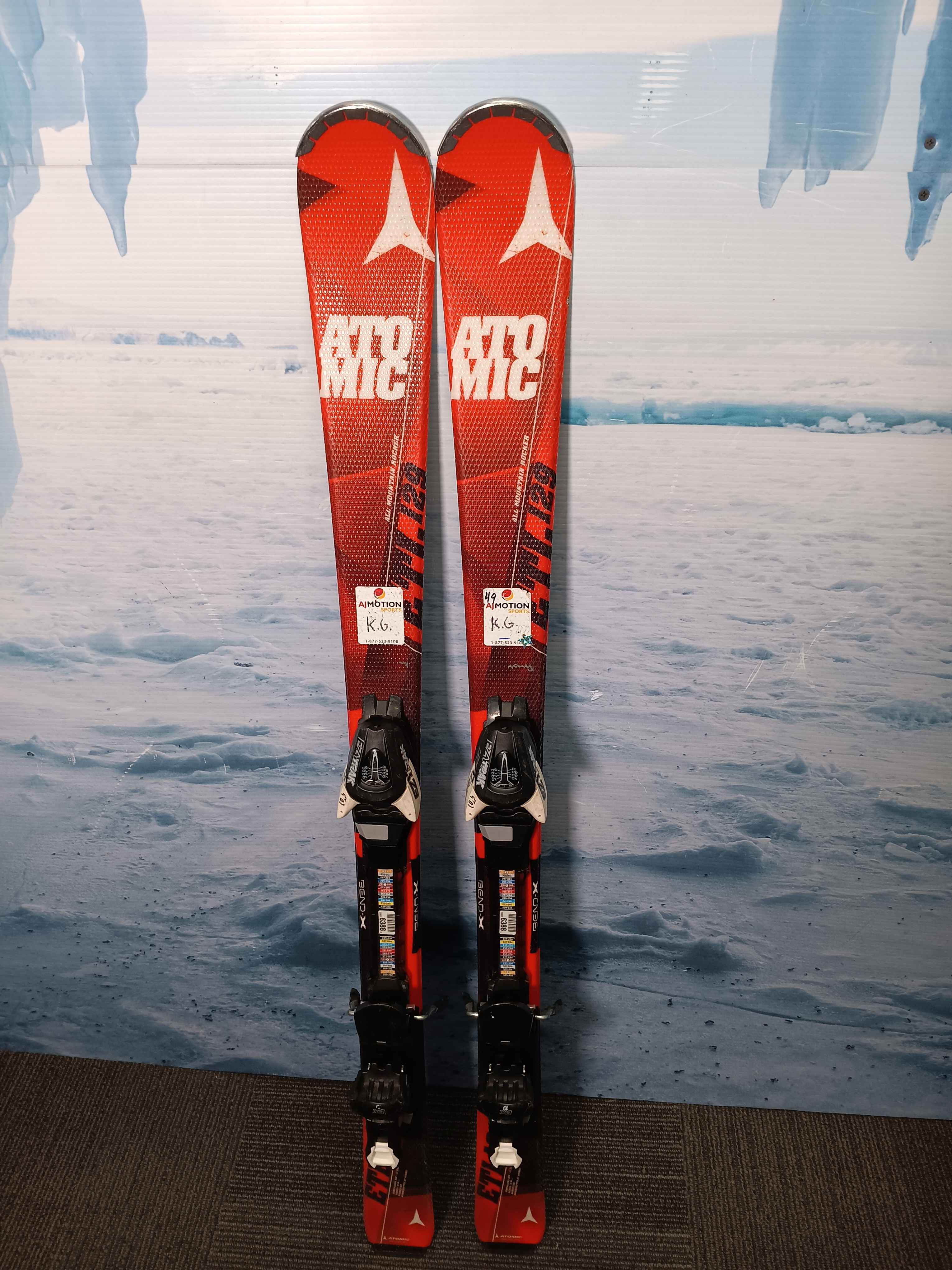 Used Atomic Bend X ETL 69 129cm w/ Atomic EZ Trak 10 Adjustable Bindings