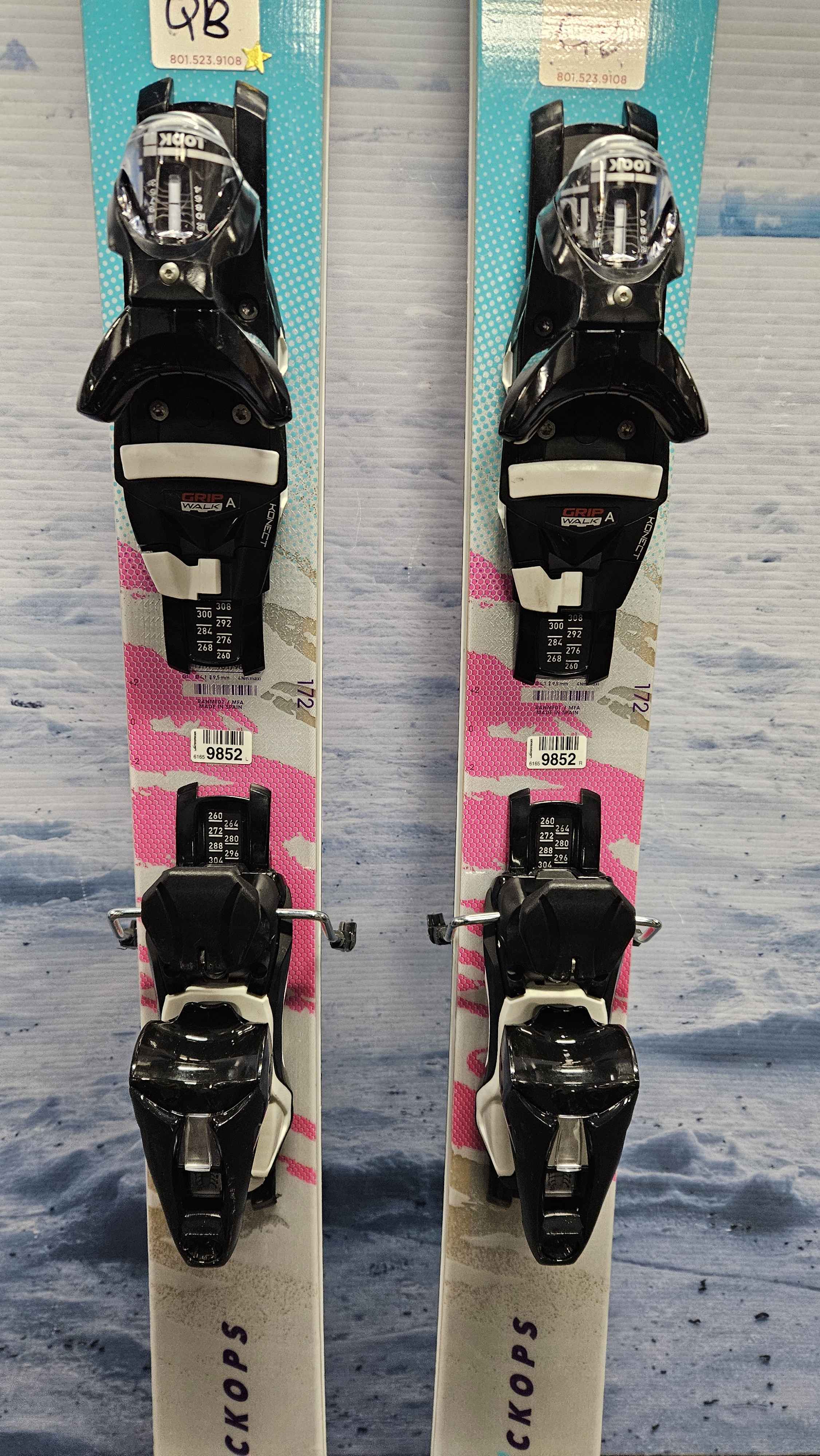 Used Rossignol Super Black Ops - 172cm w/ Look NX12 Demo Binding