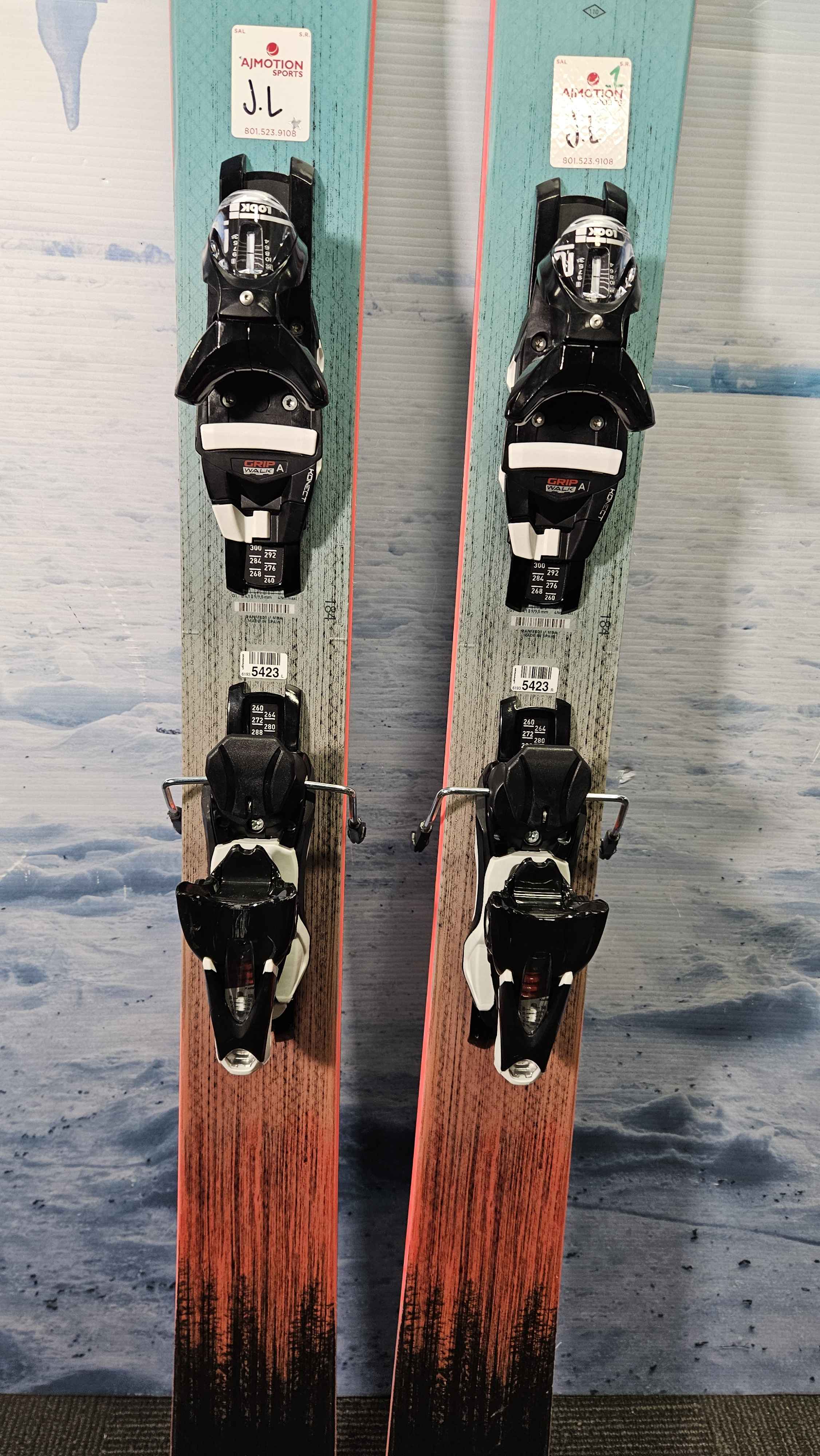 Lightly Used Rossignol Sender Free 110 Skis - 184cm w/ Look SPX 12 Demo Bindings