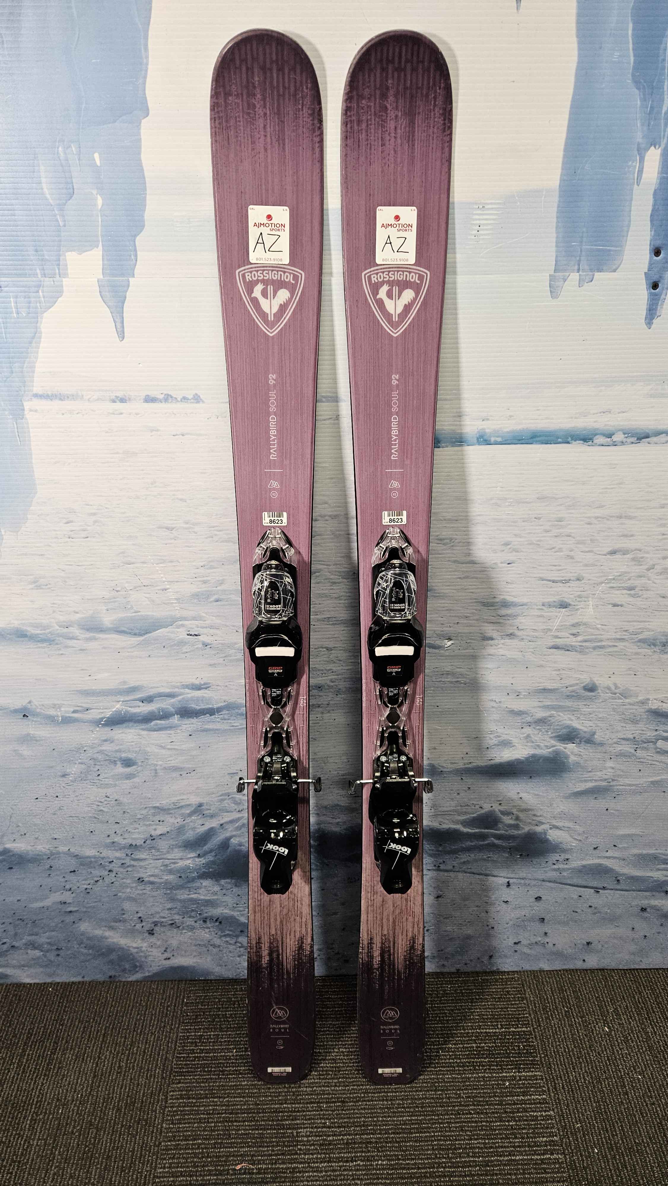 Lightly Used Rossignol Rallybird Soul 92 Skis - 146cm w/ Look Xpress 11 Demo Bindings